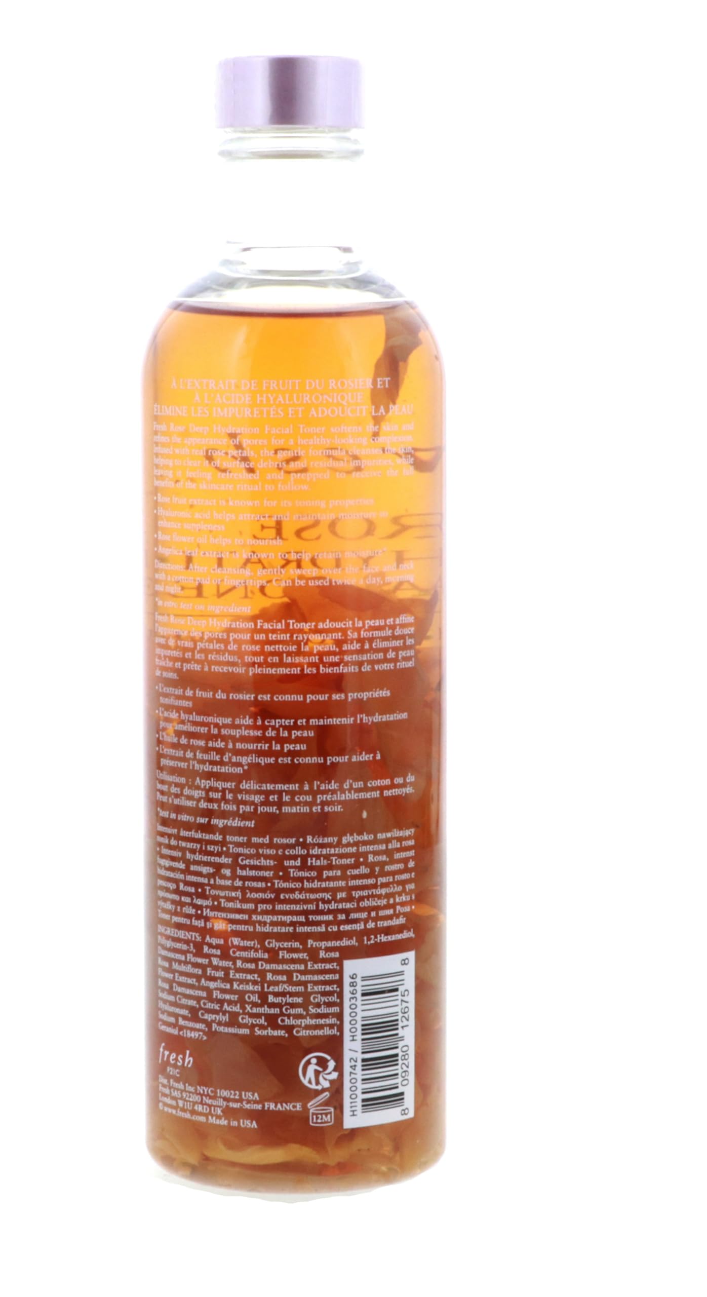 Fresh Rose Deep Hydration Facial Toner 250ml 8 4oz - Fresh Official Imagery - 3
