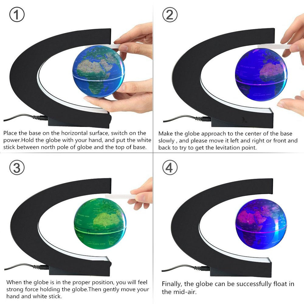 Office Desk Lamp Multi Color Changing Floating Levitating - FUZADEL Official Imagery - 8