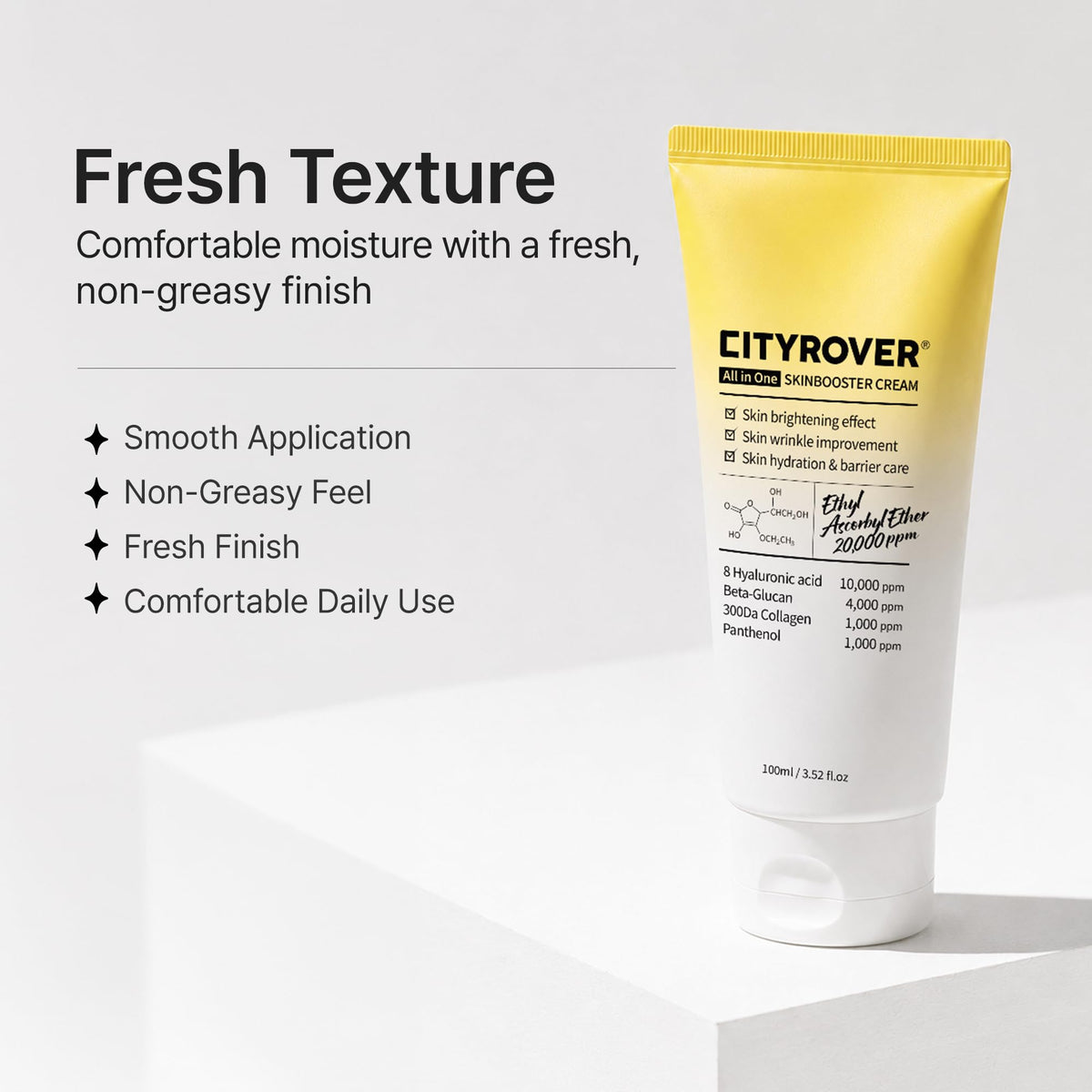 CITYROVER Skin Booster Cream with Vitamin C 8 Hyaluronic - bonkorea Official Imagery - 6