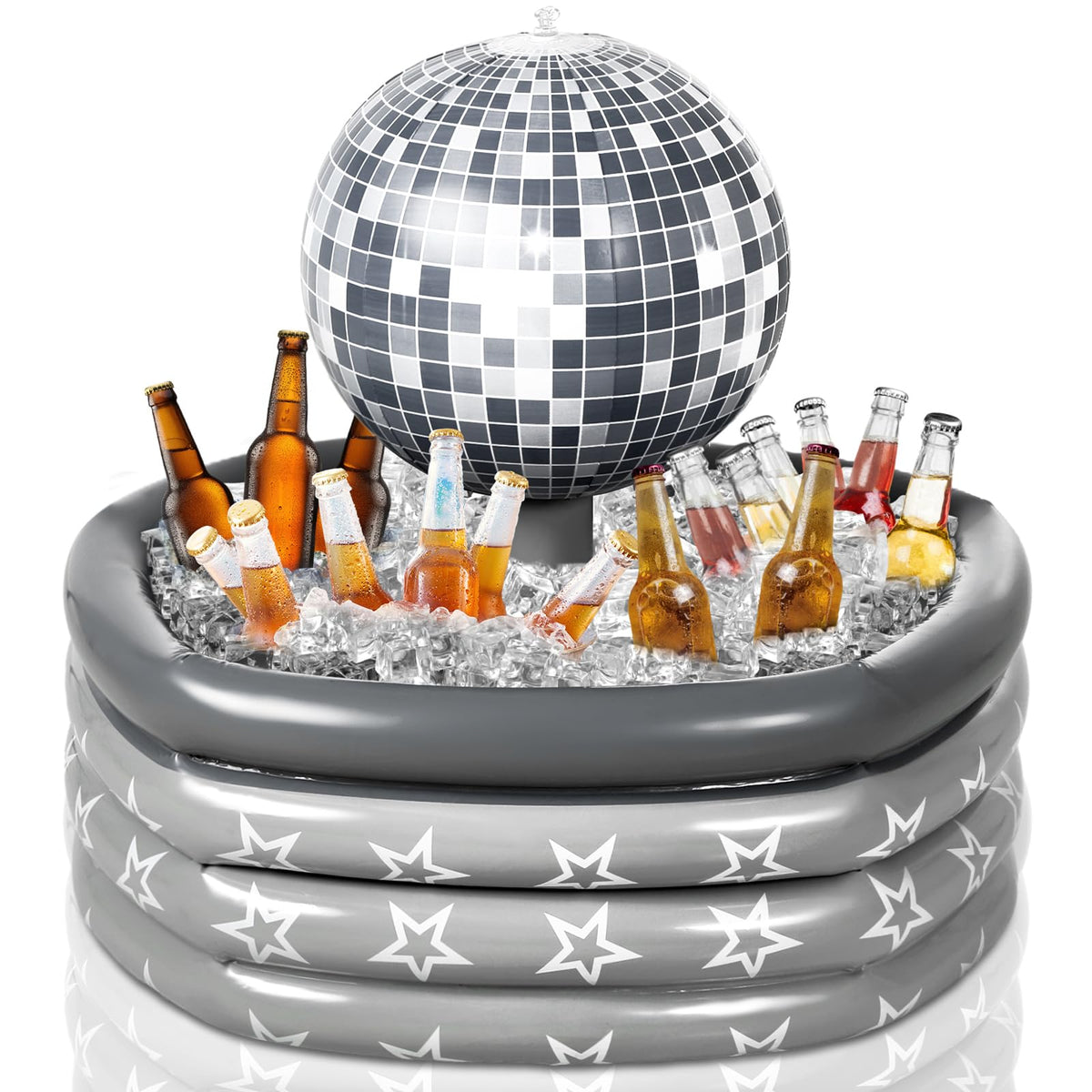Bencailor Disco Ball Inflatable Cooler PVC Drink Bucket Cool - Bencailor Official Imagery - 1