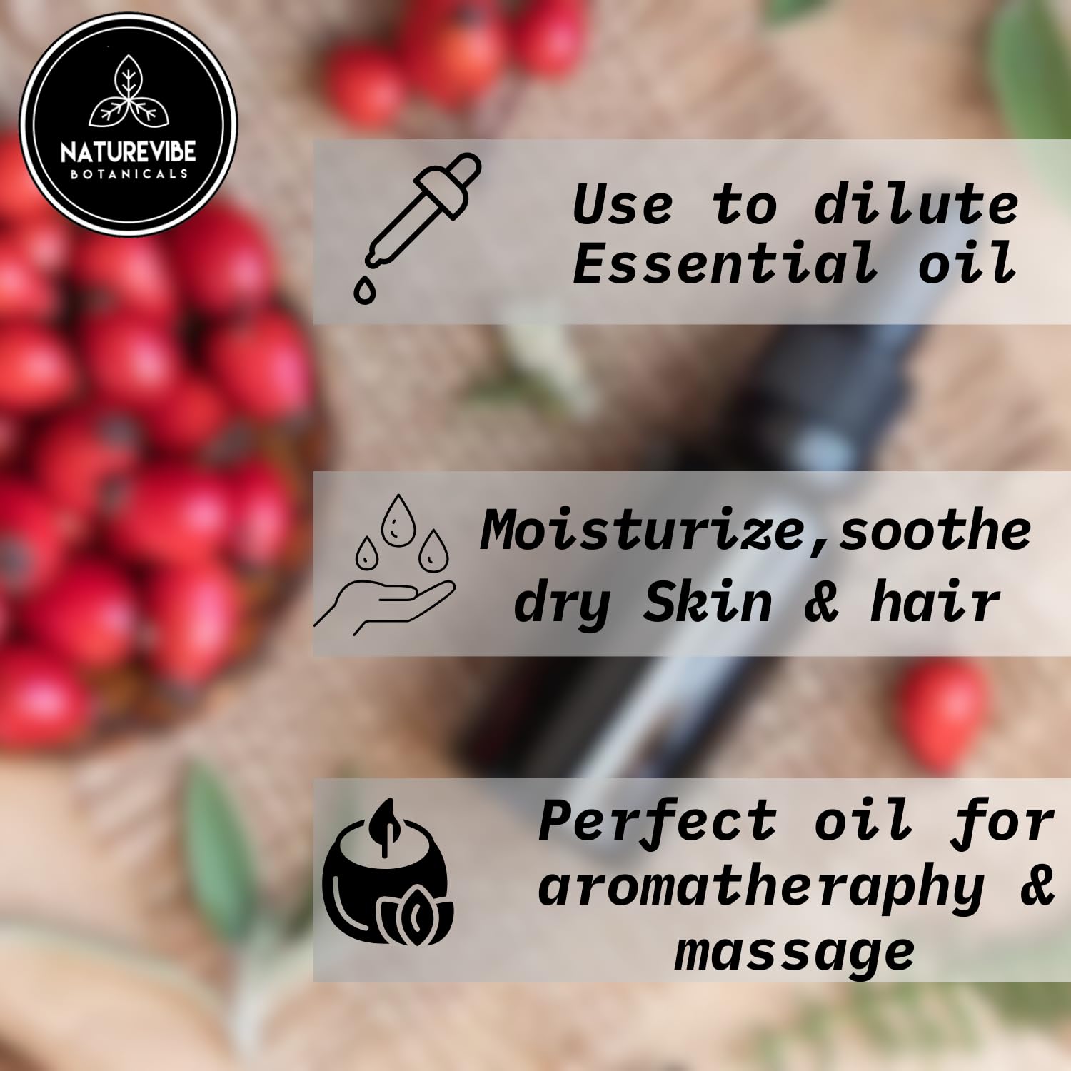 Naturevibe Botanicals Rosehip Oil 32 Ounces - 100% Pure and Natural Great for Skin C - Naturevibe Botanicals Official Product View 4