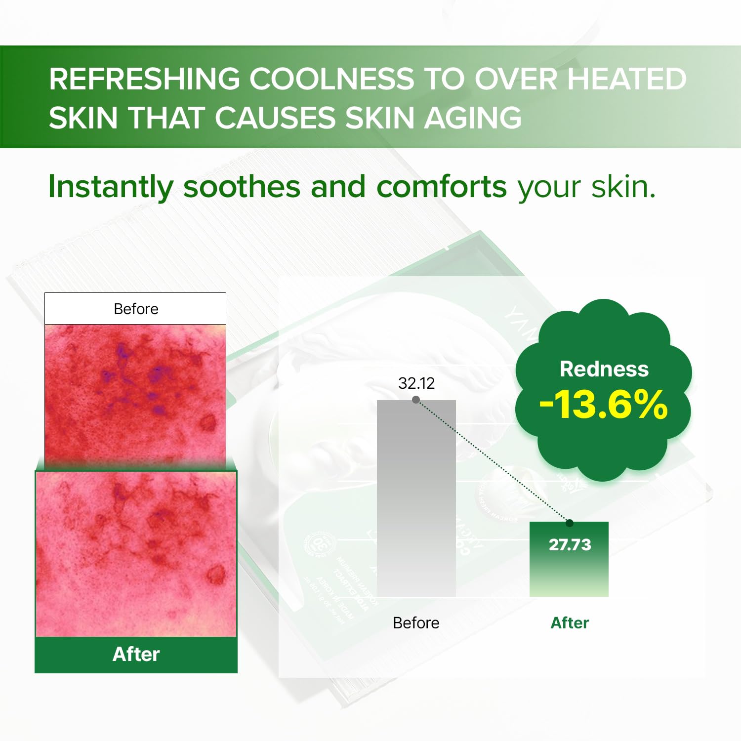 Mary&amp;May Fresh Aloe Cooling Hydrogel Mask, 4 Sheets - Mary&amp;May