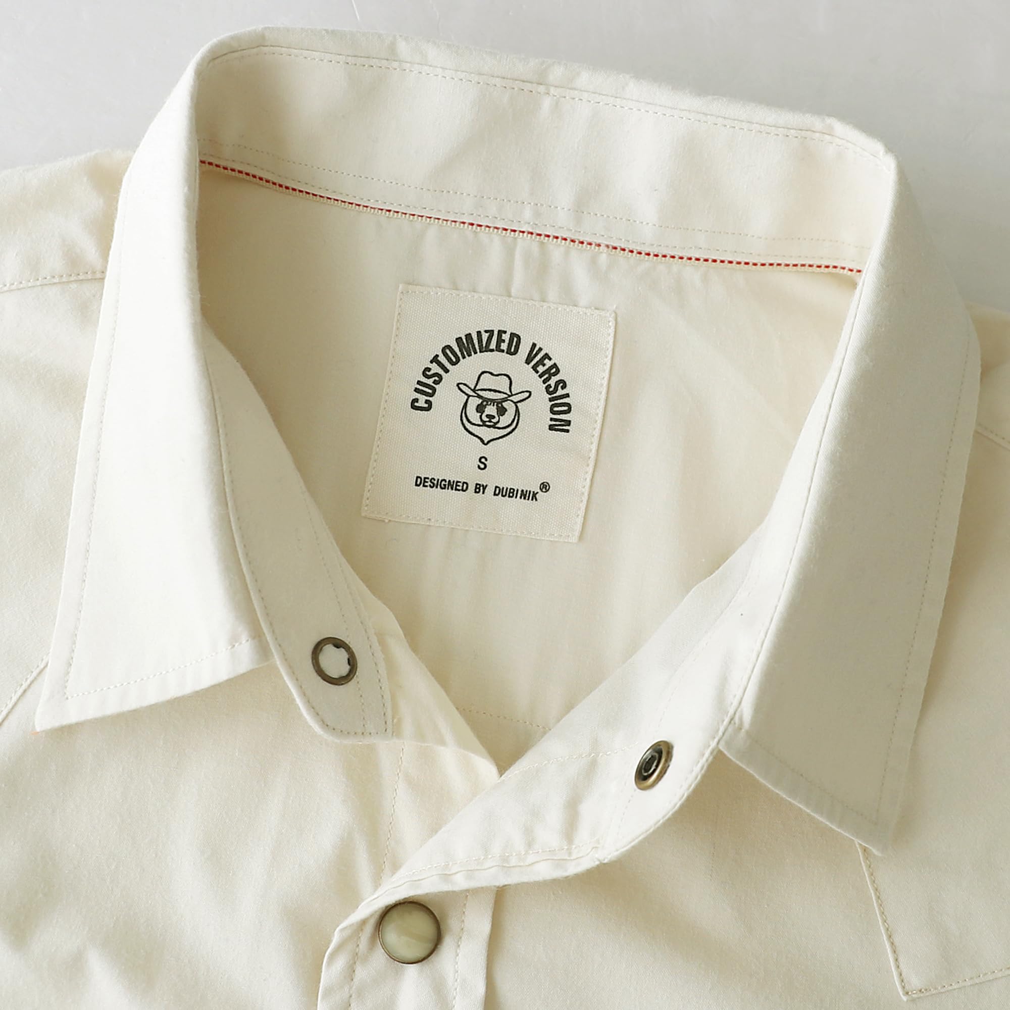 Dubinik® Pearl Snap Western Shirt for Men Short Sleeve 2 Sawtooth Pocket - Dubinik Official Product View 5