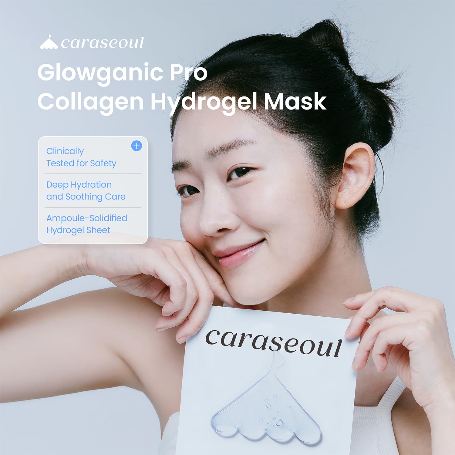Glowganic Pro Collagen Face Mask (16 Count (Pack of 1)) - caraseoul