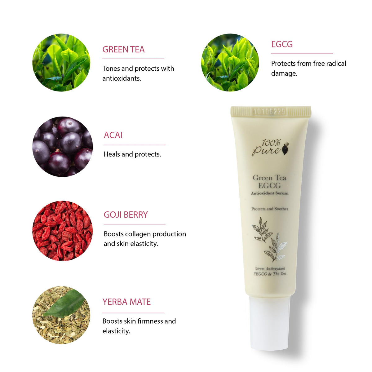 100 PURE Green Tea EGCG Serum Antioxidants Caffeine Vegan 1 - 100% PURE Official Imagery - 5