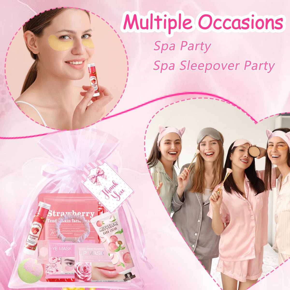 132 PCS Spa Party Supplies for Girls Spa Party Favors - SSGP Official Imagery - 4
