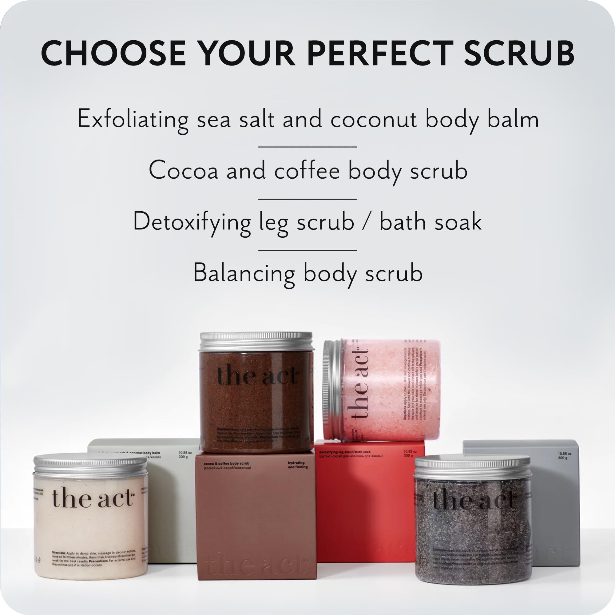 THE ACT Coffee Body Scrub with Salt & Cocoa – Exfoliating Scrub for Cellulite, - The Act Official Product View 8