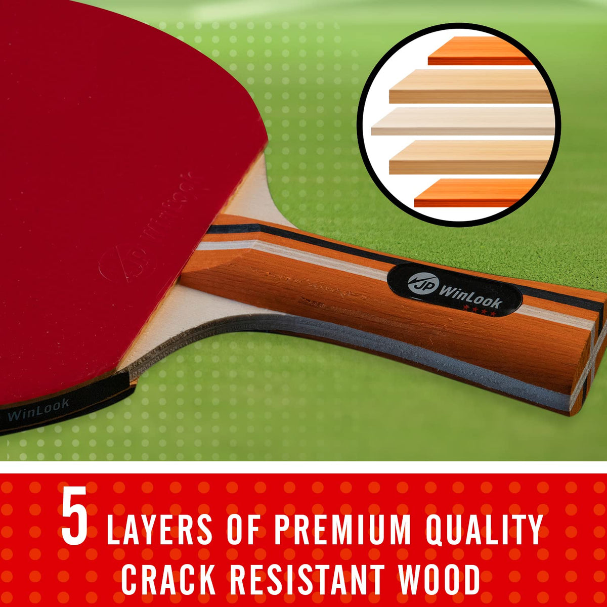 JP WinLook Ping Pong Paddles Sets - JP WinLook Official Imagery - 5