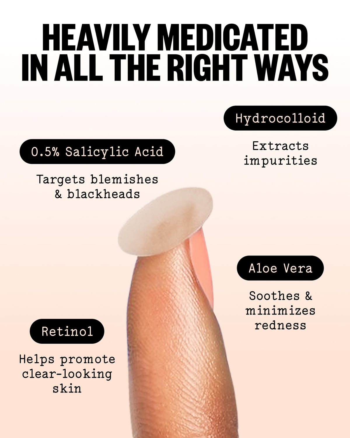 PEACE OUT Acne Healing Dots Hydrocolloid Pimple Patches - PEACE OUT Official Imagery - 5