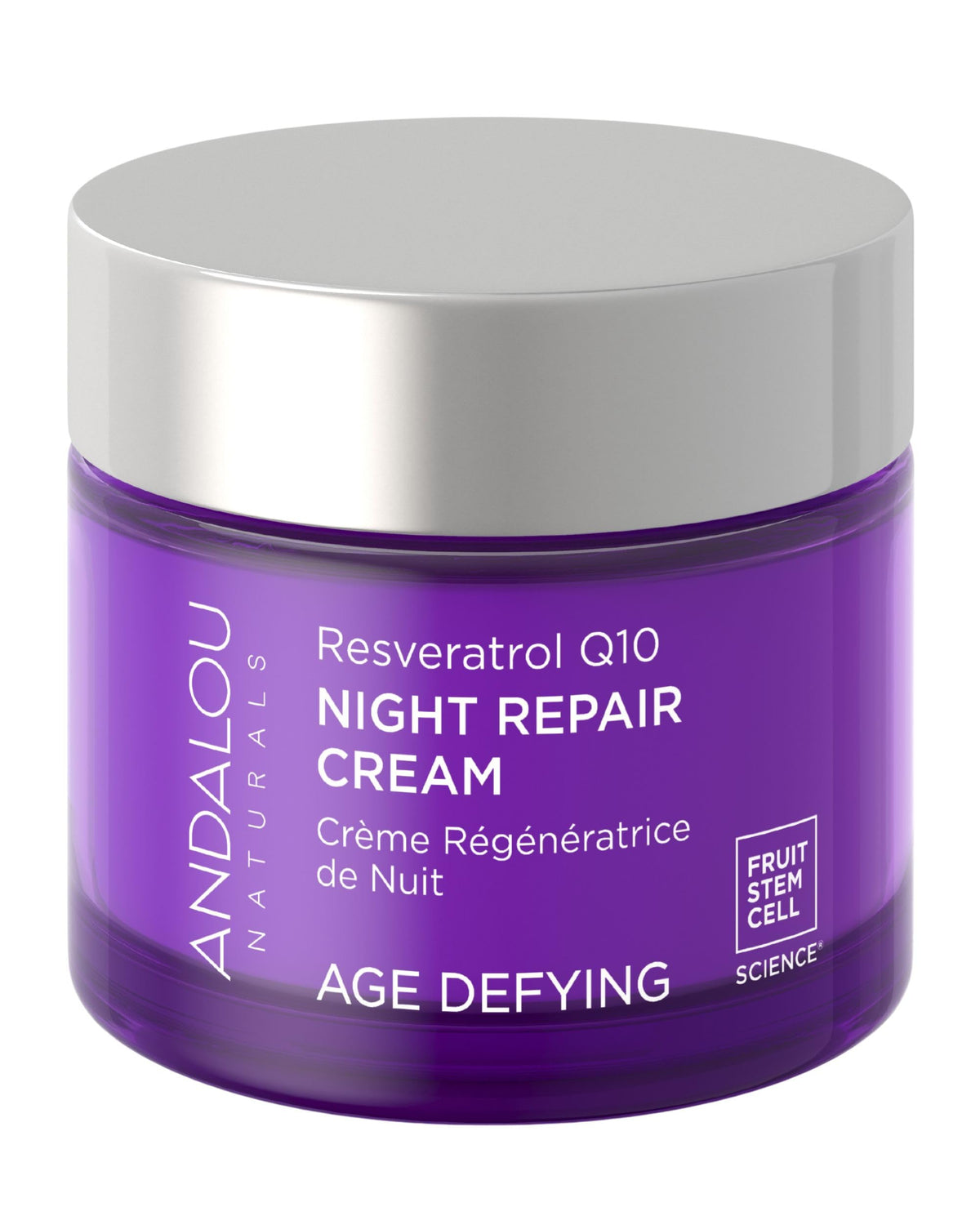 Andalou Naturals Resveratrol Q10 Night Repair Cream For Dry - Andalou Naturals Official Imagery - 2