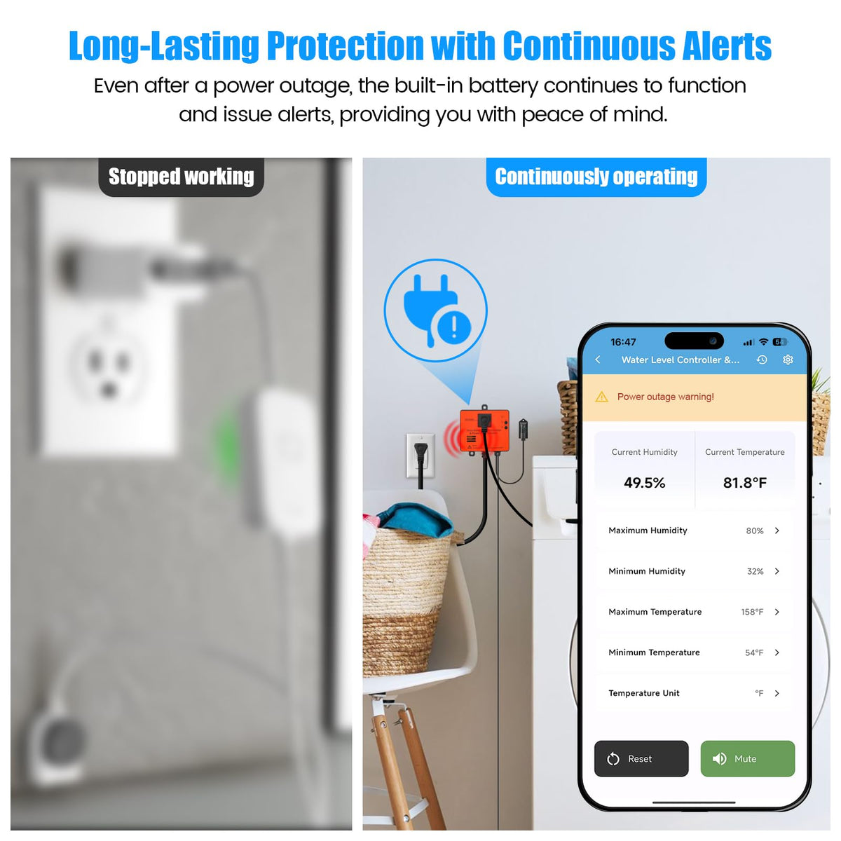 Ortis WiFi Power Failure Water Leak Alarm Real Time - Ortis Official Imagery - 7