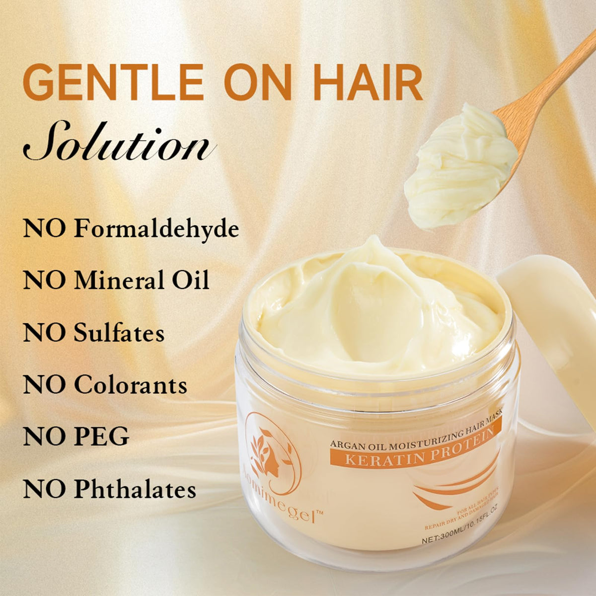 Collagen Repair Hair Mask for Dry Damaged Hair 10 15 oz - Aomimegel Official Imagery - 5