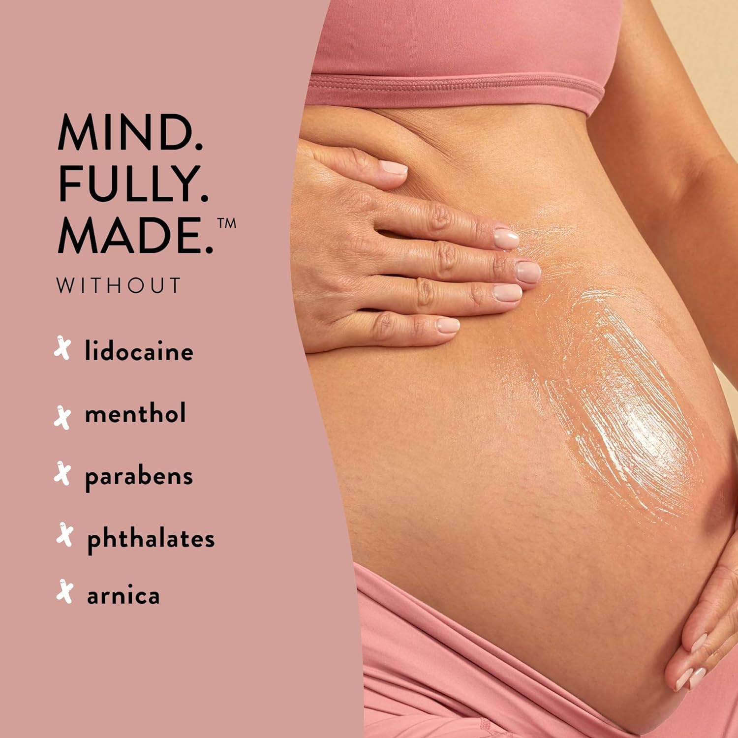 The Honest Company Mama Chill soothing belly jelly in 4 oz jar, creamy skin moisturizer for calming and hydrating the belly area.