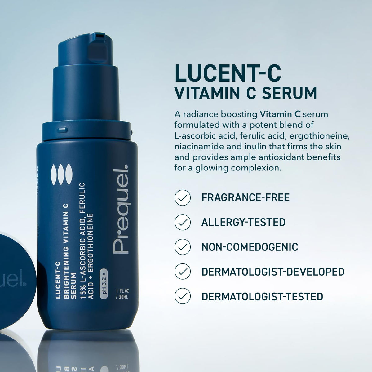 Prequel Skin Vitamin C Serum L Ascorbic Acid Ferulic Acid - Prequel Official Imagery - 3