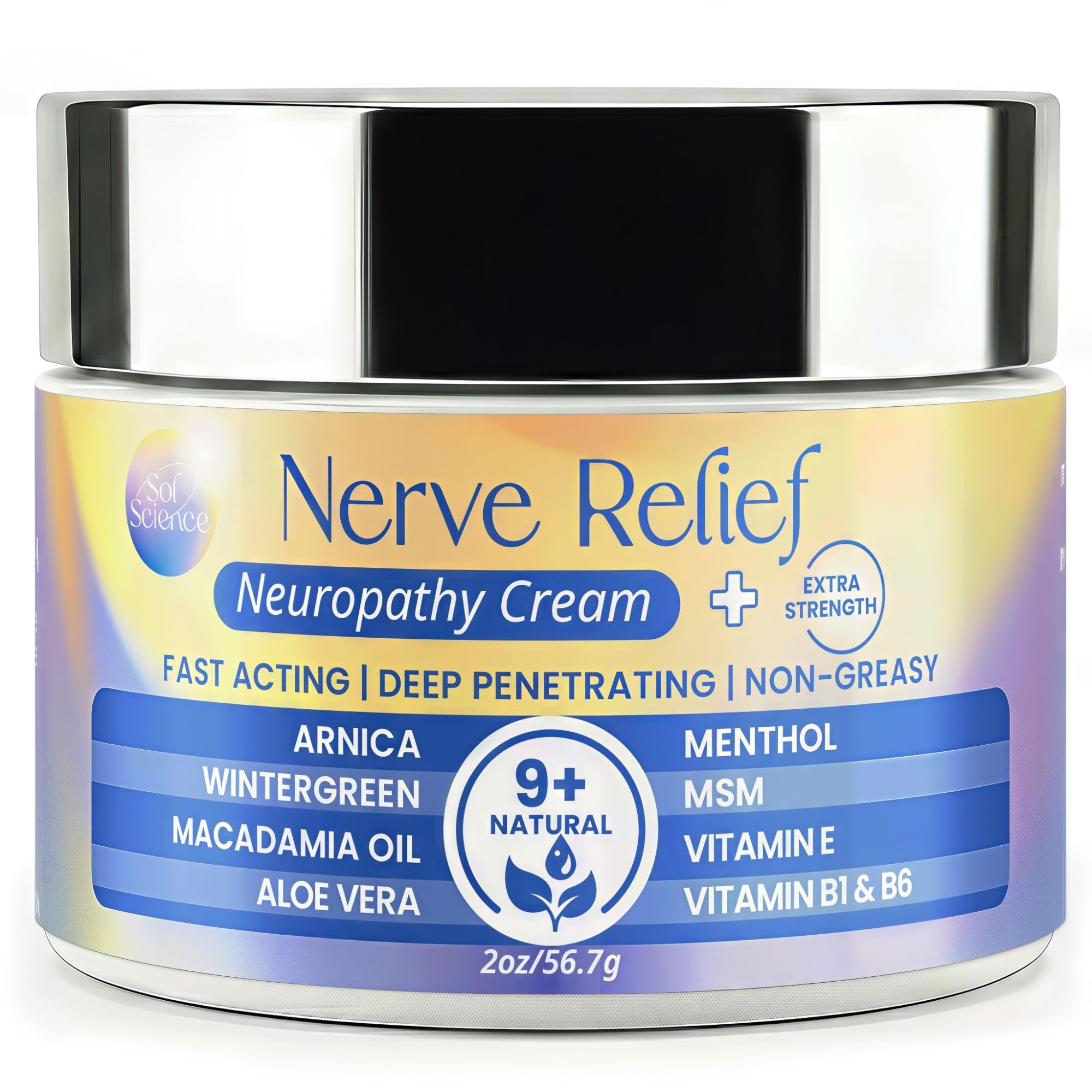 Purple Canyon Nerve Cream for Neuropathy Feet & Legs 2 oz