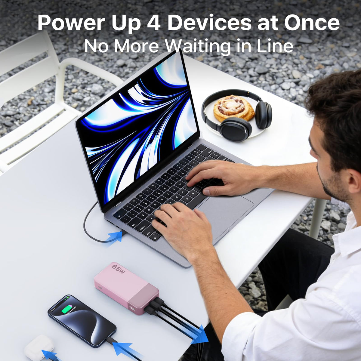 NOBIS 65W 20000mAh Portable Charger Power Bank Fast Charging - NOBIS Official Imagery - 5