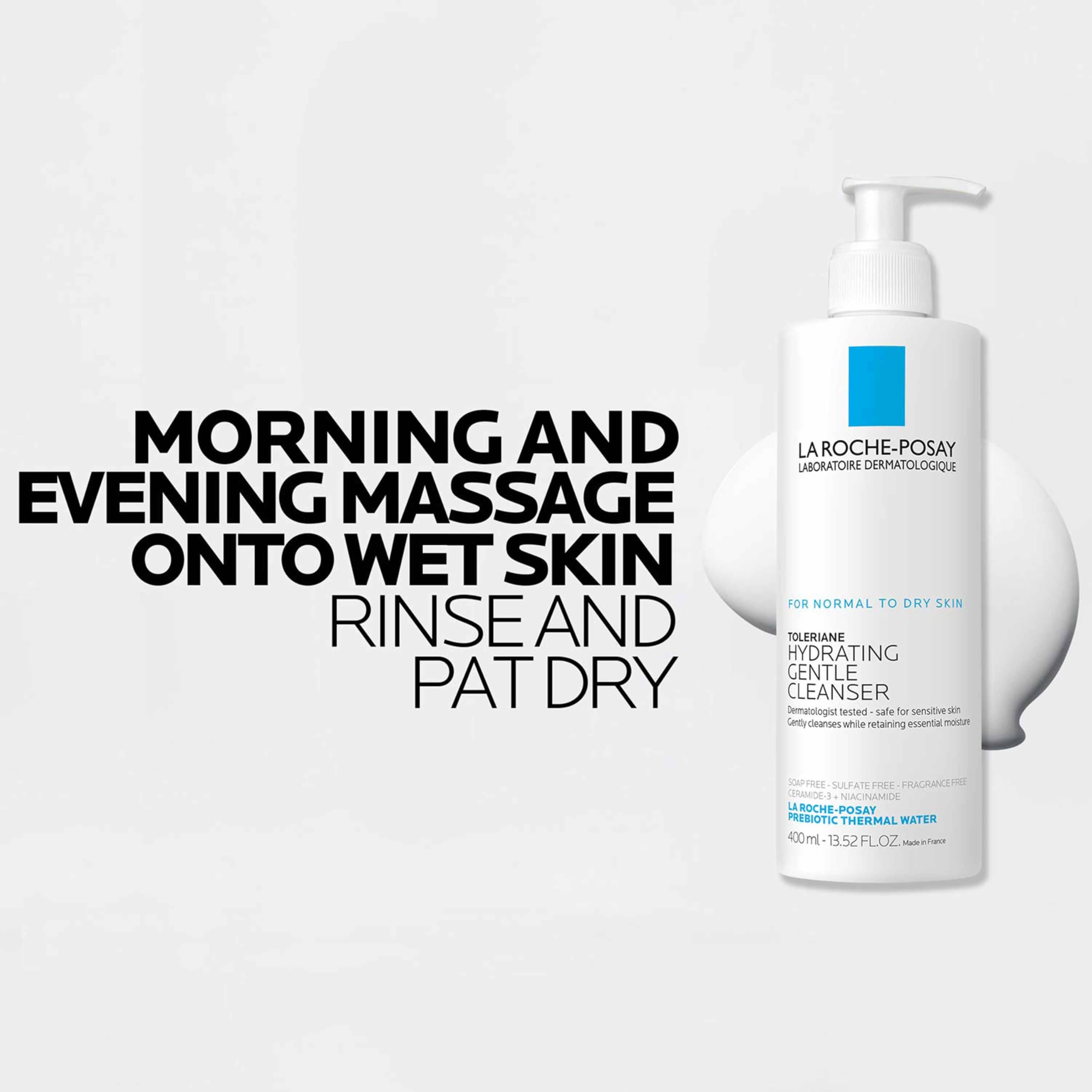 La Roche-Posay Toleriane Hydrating Gentle Facial Cleanser, wit... - Elefair Tech Official Product View 9