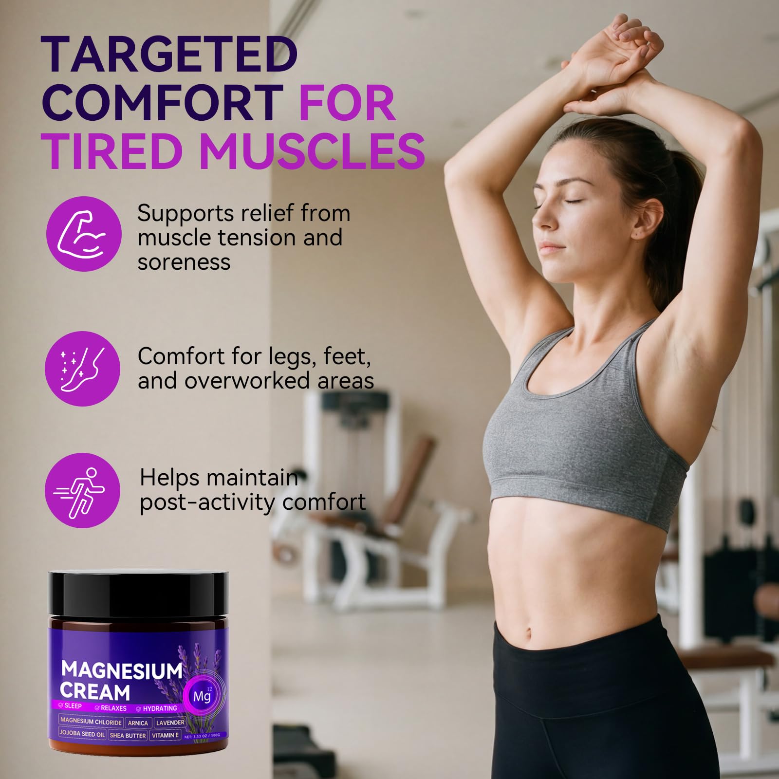 XILRVON Magnesium Cream – Arnica & Lavender Sleep & Muscle Relief
