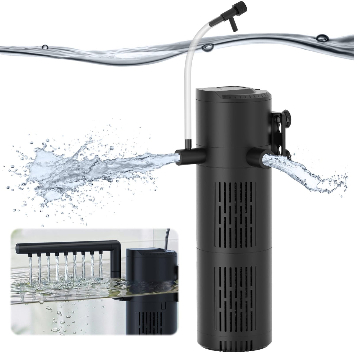 Aquarium Filter for 20 60 Gallon Tanks Internal Fish Tank - Devopet Official Imagery - 2