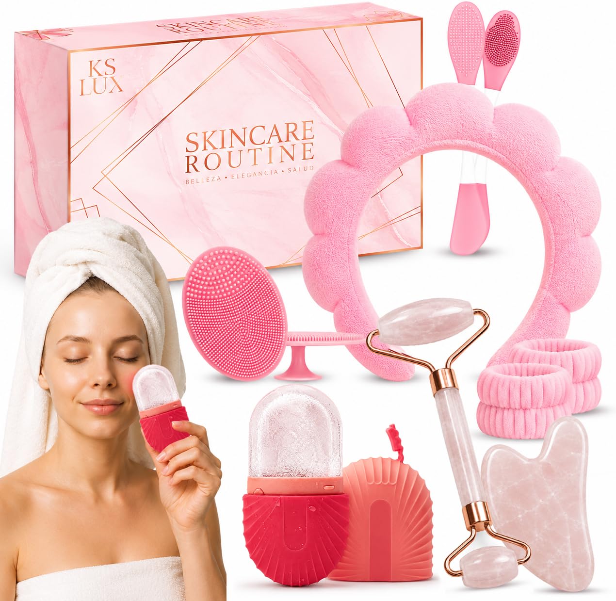 Skincare tools set, facial accessories for skincare, teen skin - KS LUX