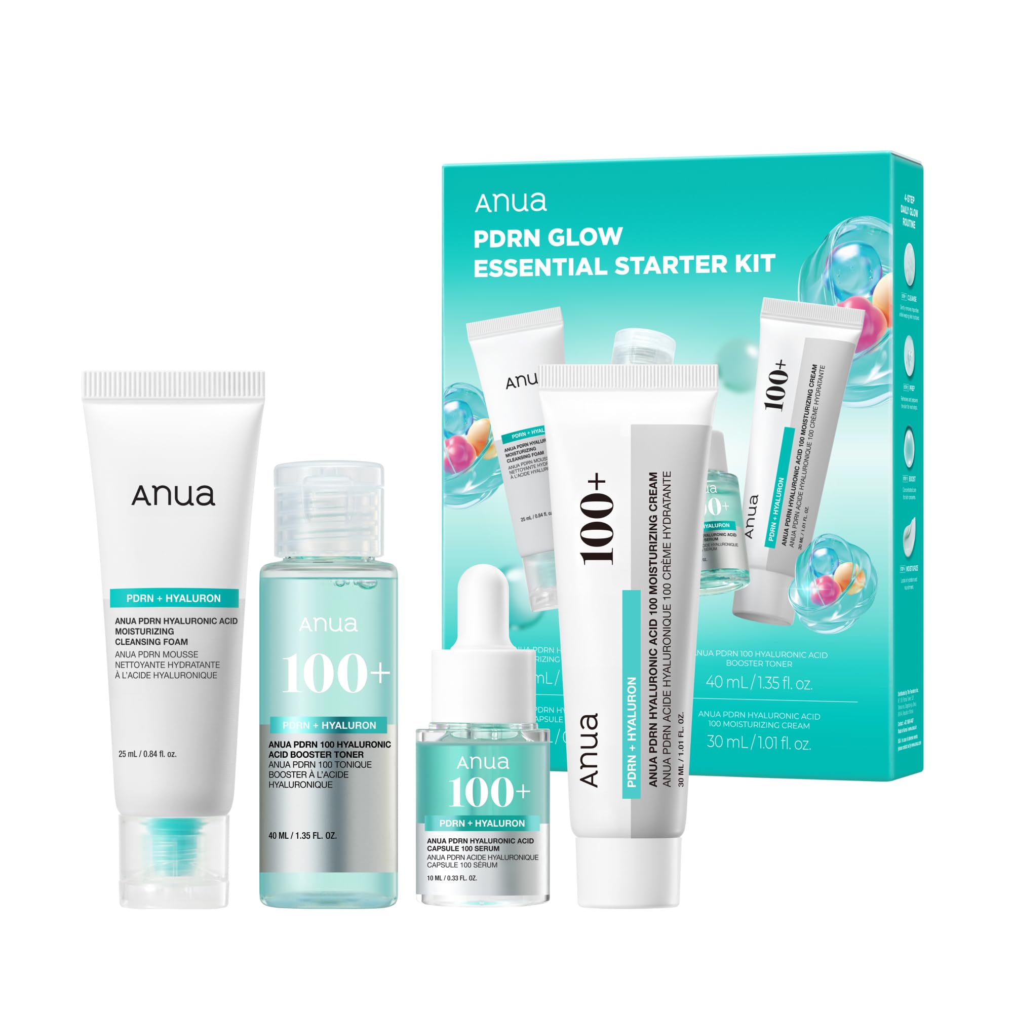 Anua Salmon DNA PDRN Glow Essential Starter Kit - Product Imagery