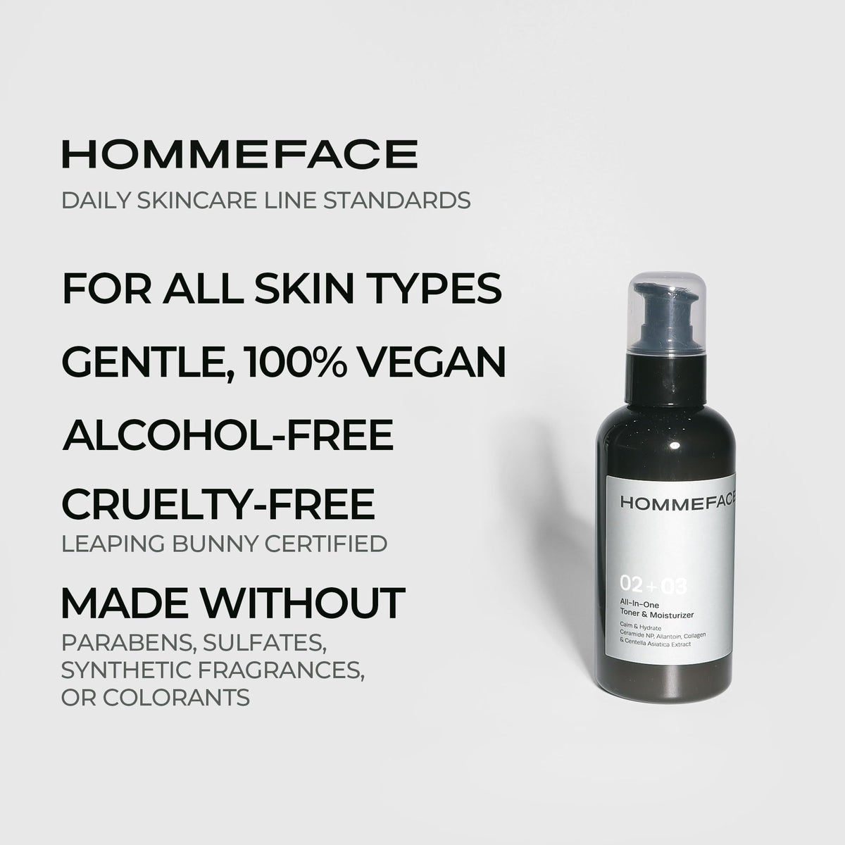 Men s All In One Face Toner Moisturizer 5 07 oz - HommeFace Official Imagery - 7