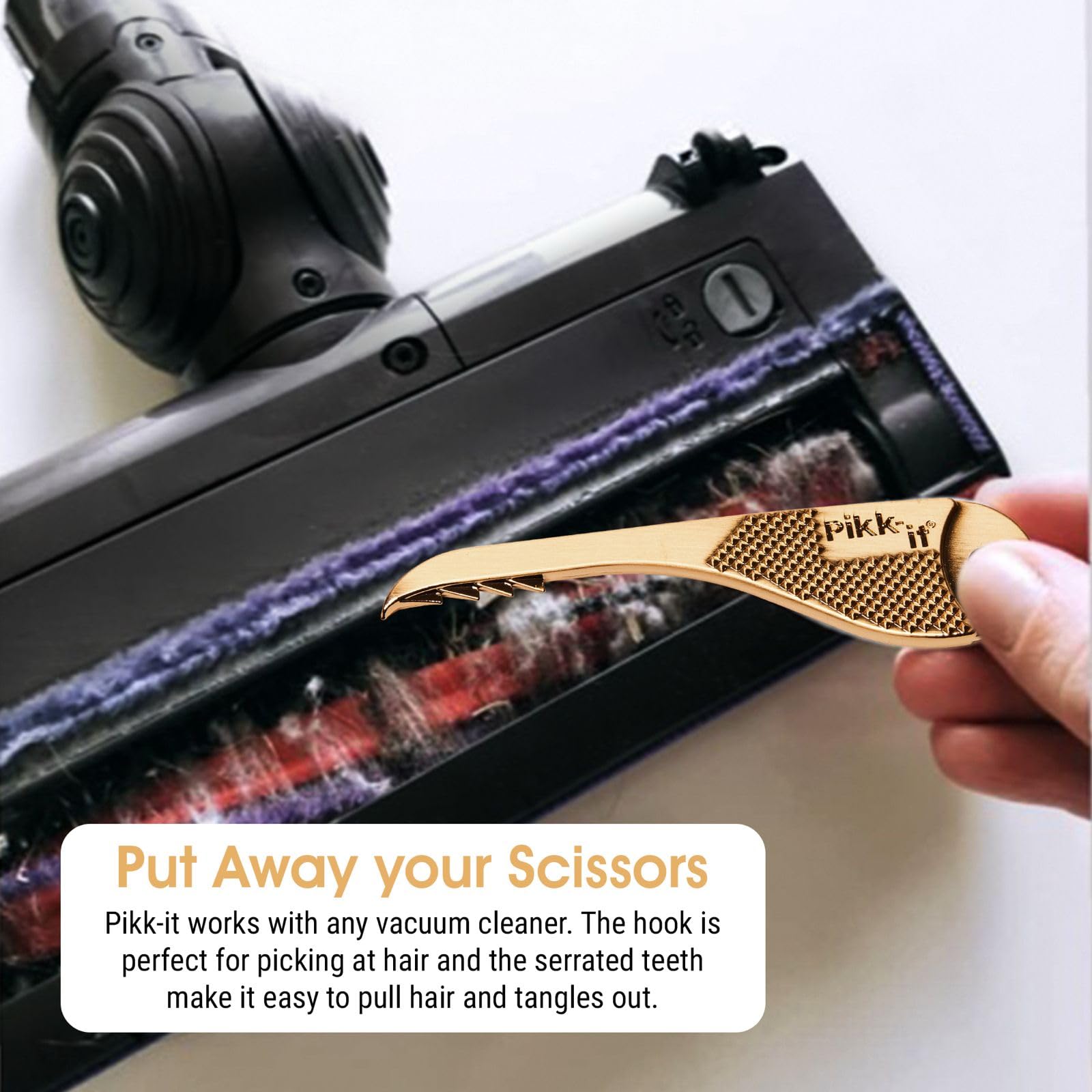 Pikk-it Vacuum Hairbrush Cleaner Tool by Pikk-it - Angle View 2