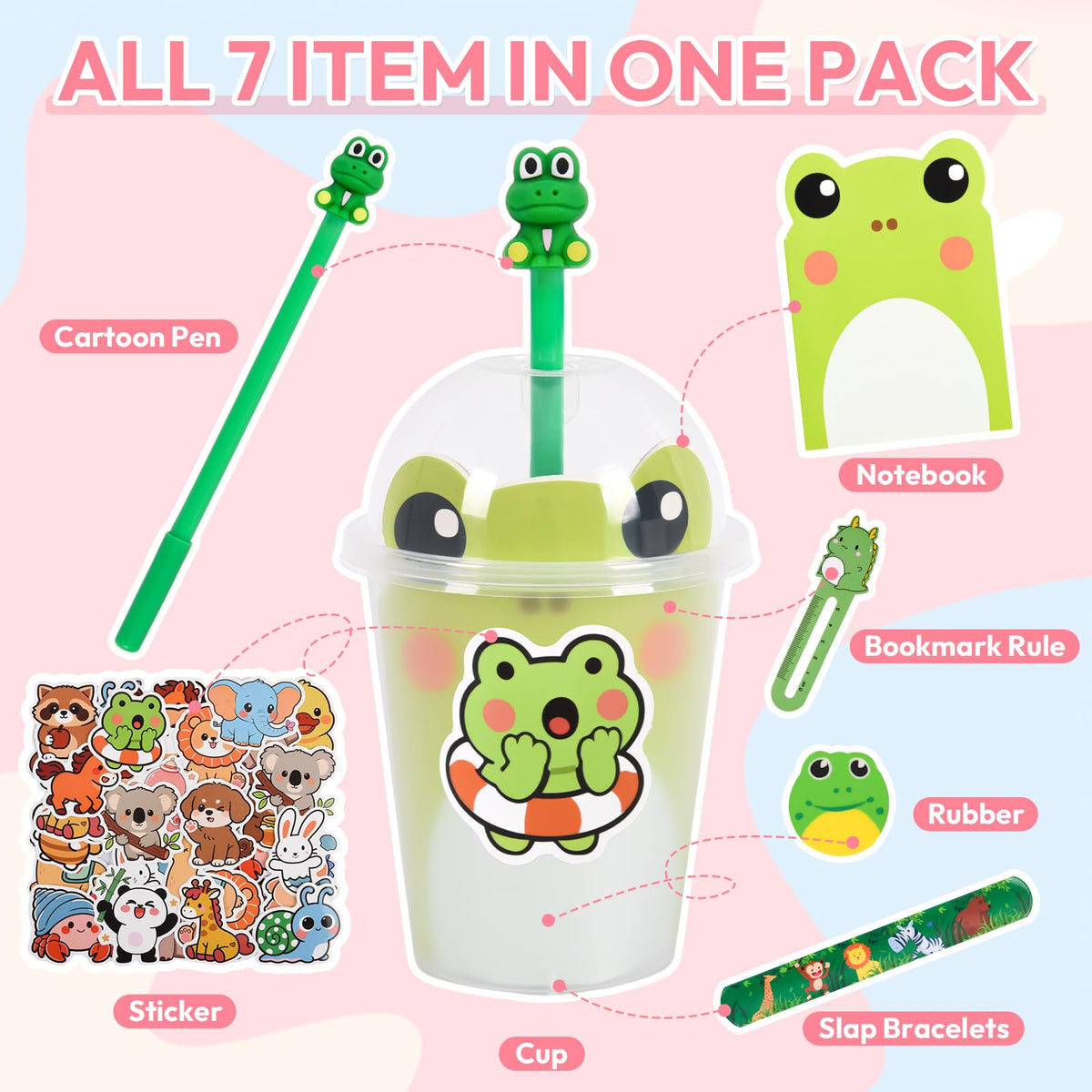 24 Set 244 Pcs Return Gifts for Birthday Party with Cups Gel - Yazetto Official Imagery - 4