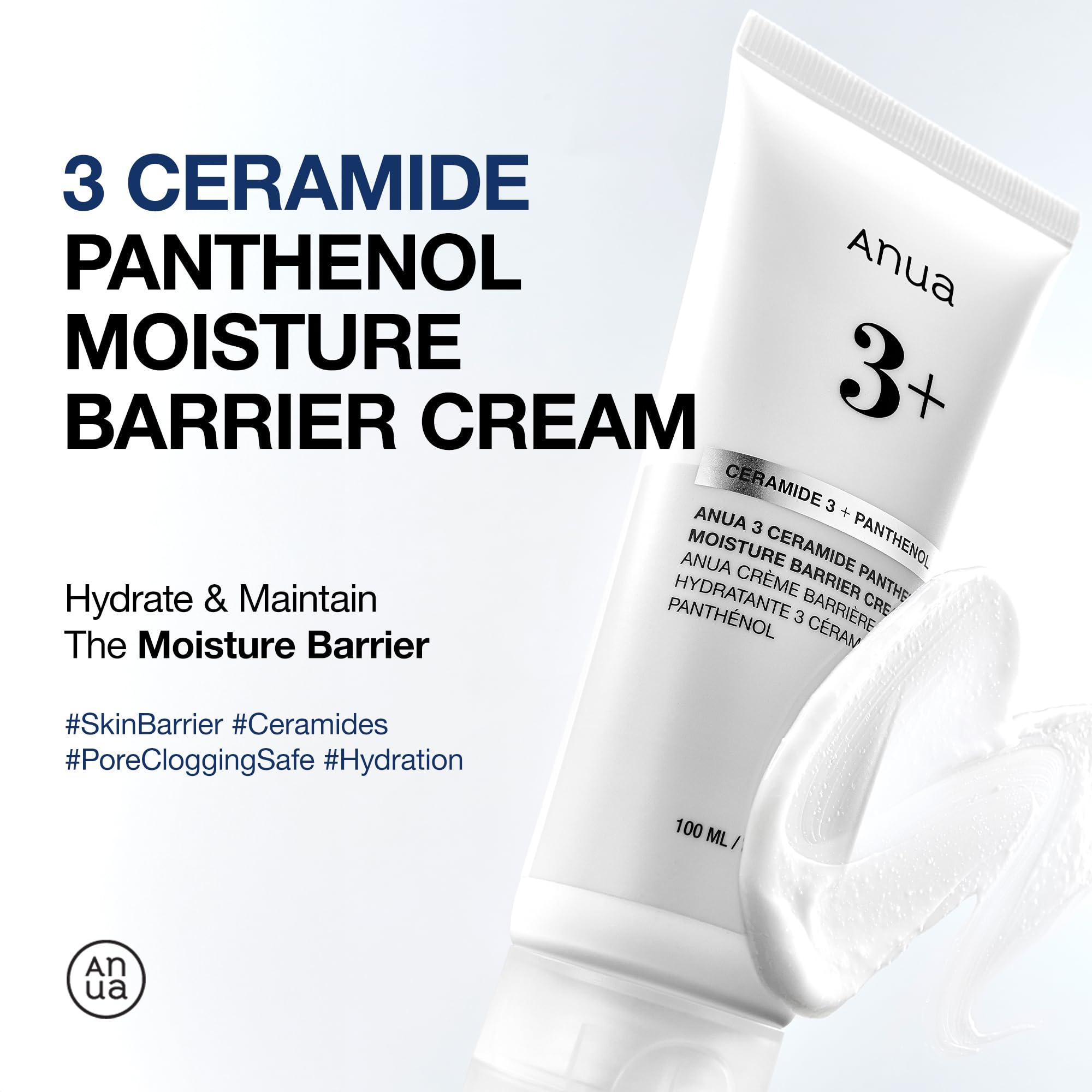 ANUA 3 Ceramide Panthenol Moisture Barrier Cream, 3.38 fl oz - ANUA Official Product View 3
