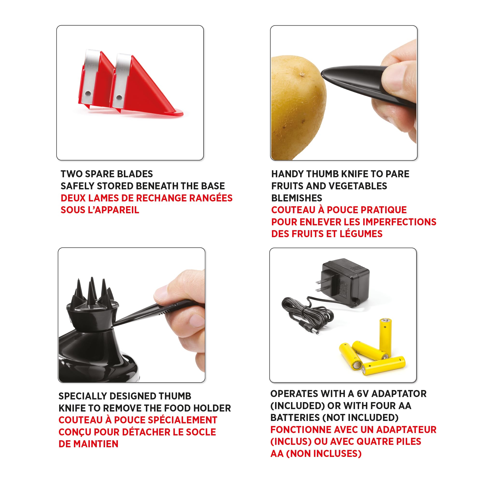 Starfrit Rotato Express Electric Peeler for Potatoes, Fruits & Ve - Starfrit Official Product View 7