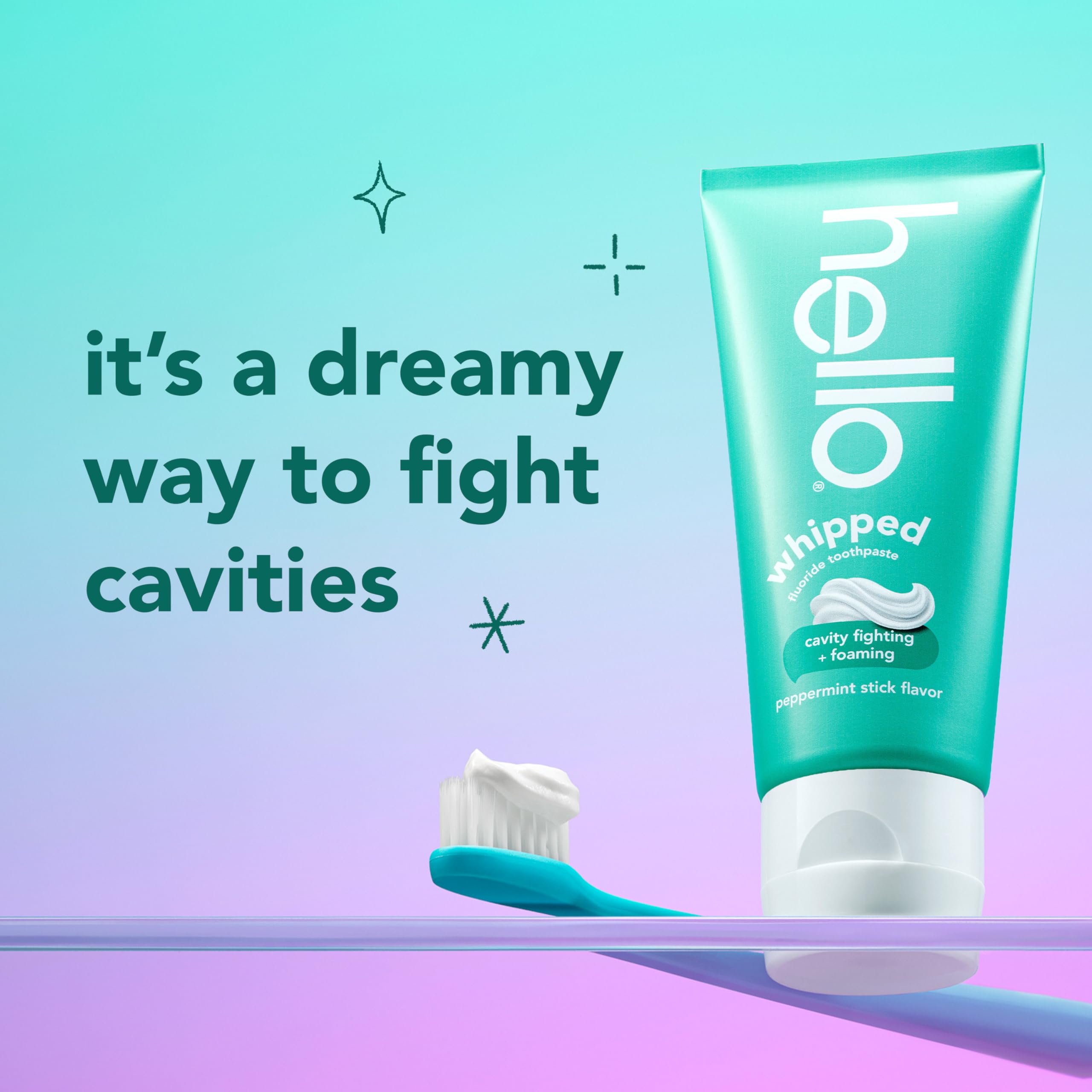 Hello Whipped Mellow Mint Dream and Peppermint Stick Toothpaste Pack, - View 5