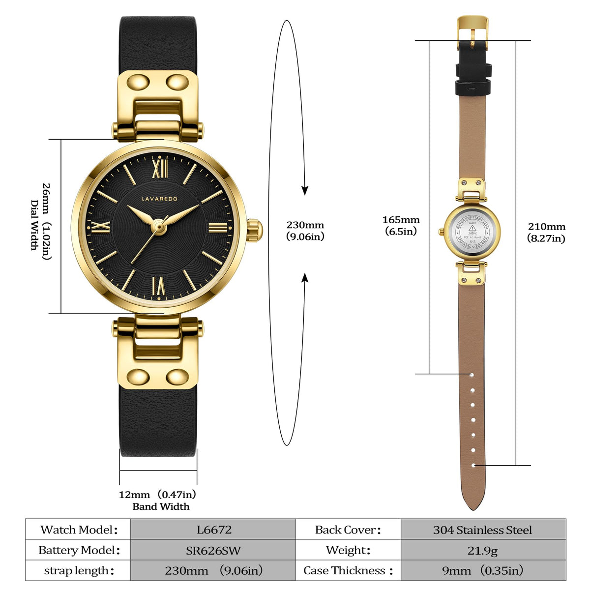 BEN NEVIS Watches for Women Elegant Classic Small Gold - BEN NEVIS Official Imagery - 5