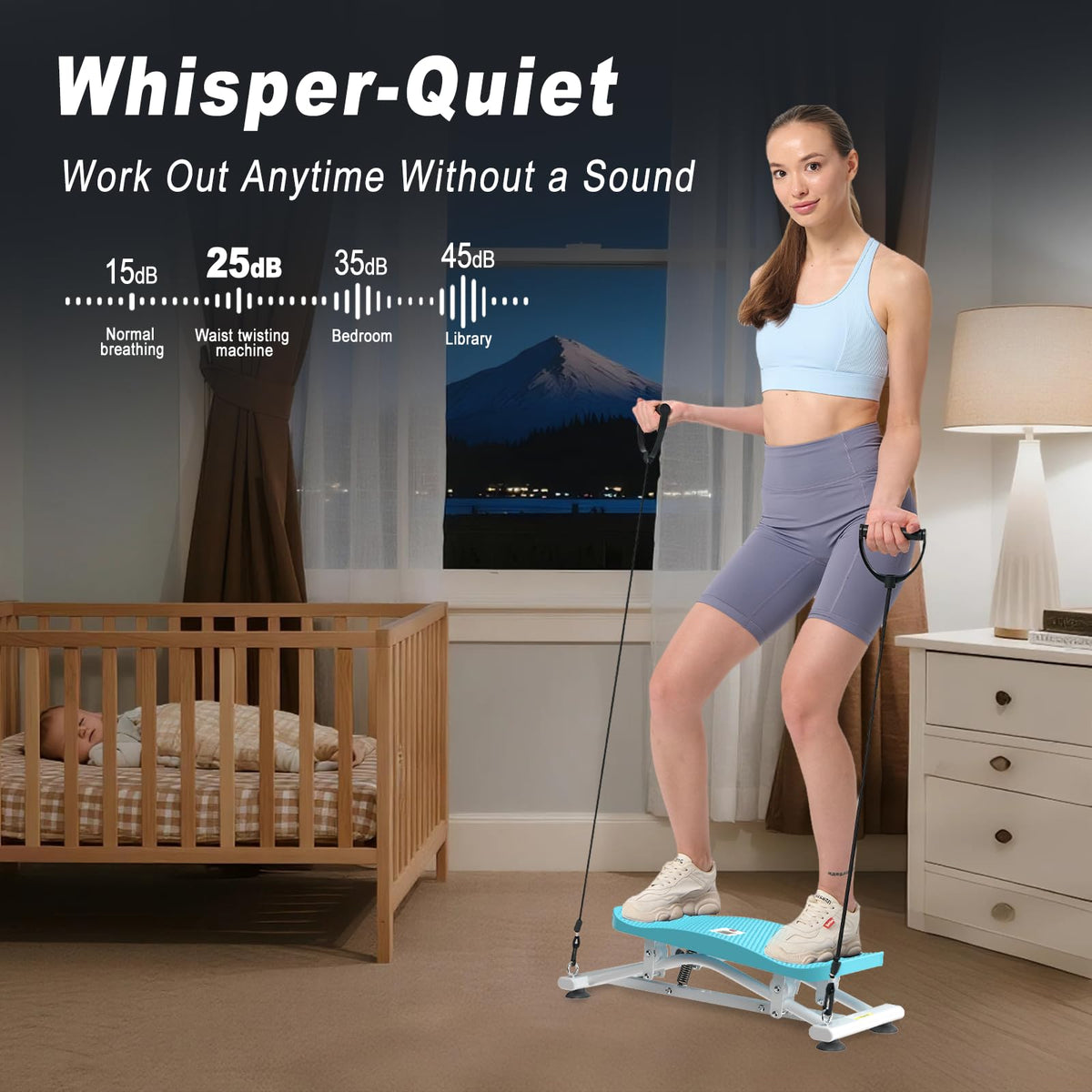 Ski Balance Board Rocking Stepper Ski Simulator for Home - HOTWAVE Official Imagery - 5