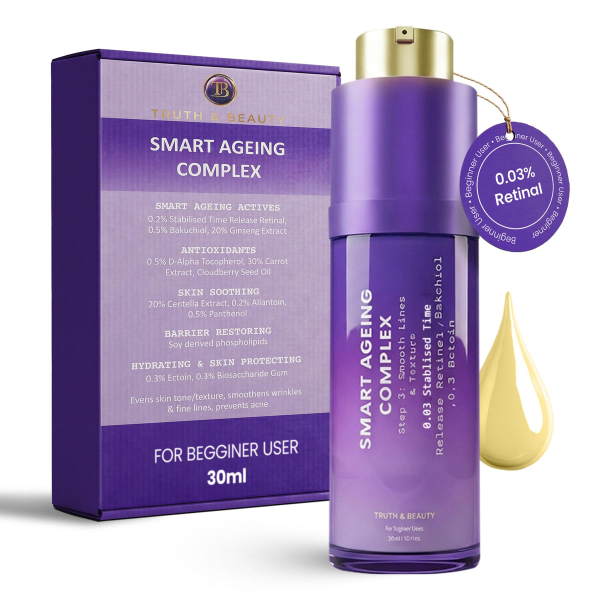 Beginner s Smart Aging Complex with 0 03 Retinal 0 5 - TRUTH & BEAUTY Official Imagery - 2