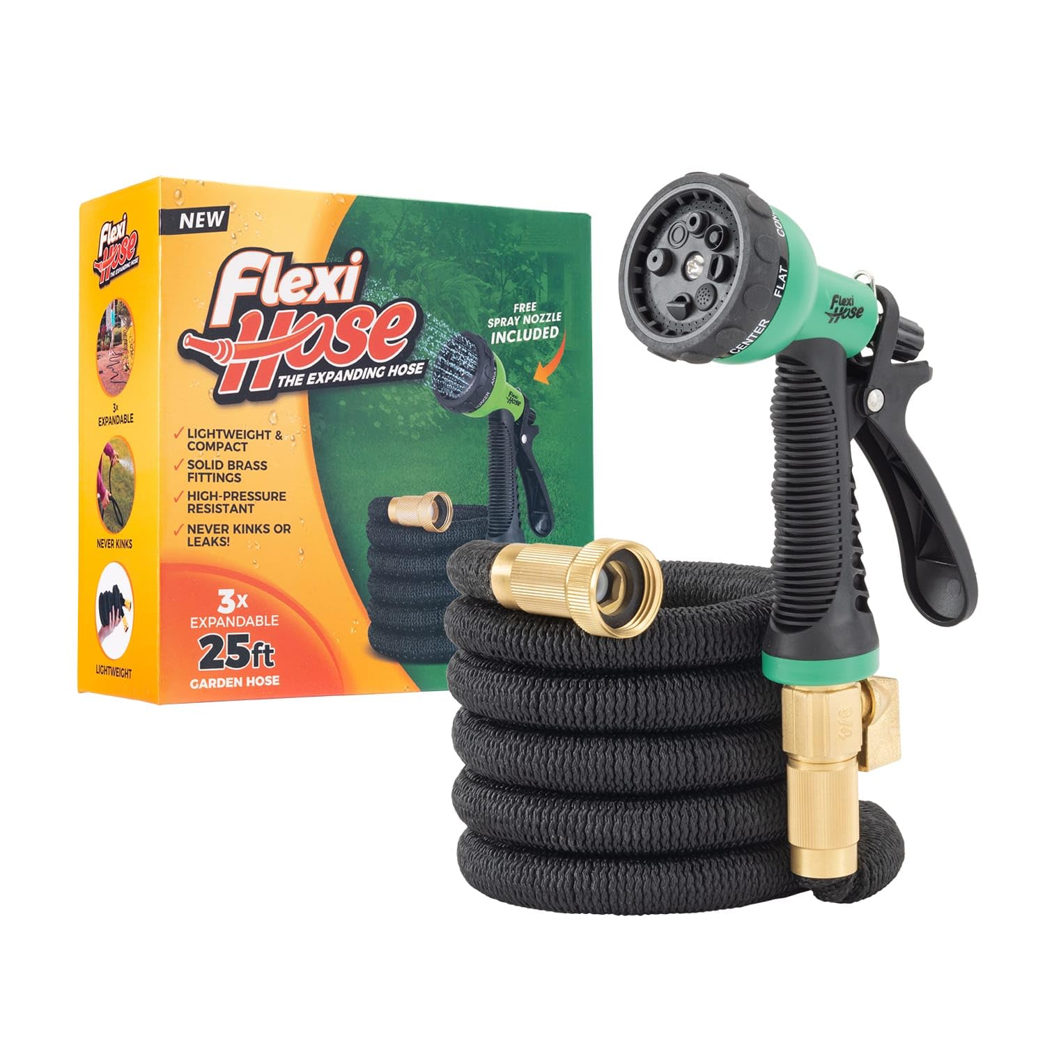 Flexi Hose with 8 Function Nozzle, 100FT - Lightweight Expandable - Flexi Hose Official Product View 9
