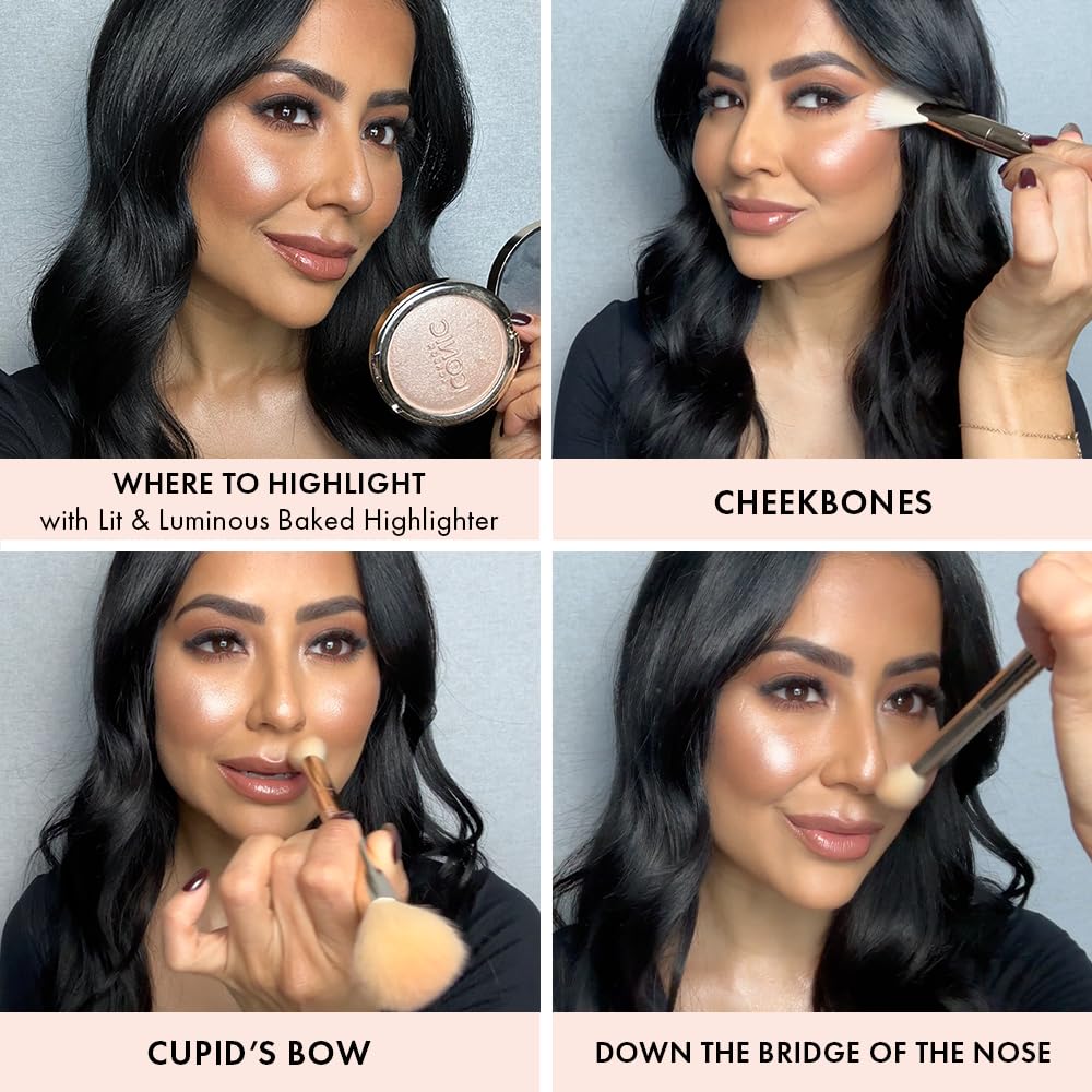ICONIC LONDON Lit and Luminous Baked Highlighter - Premium Selection Official Imagery - 4