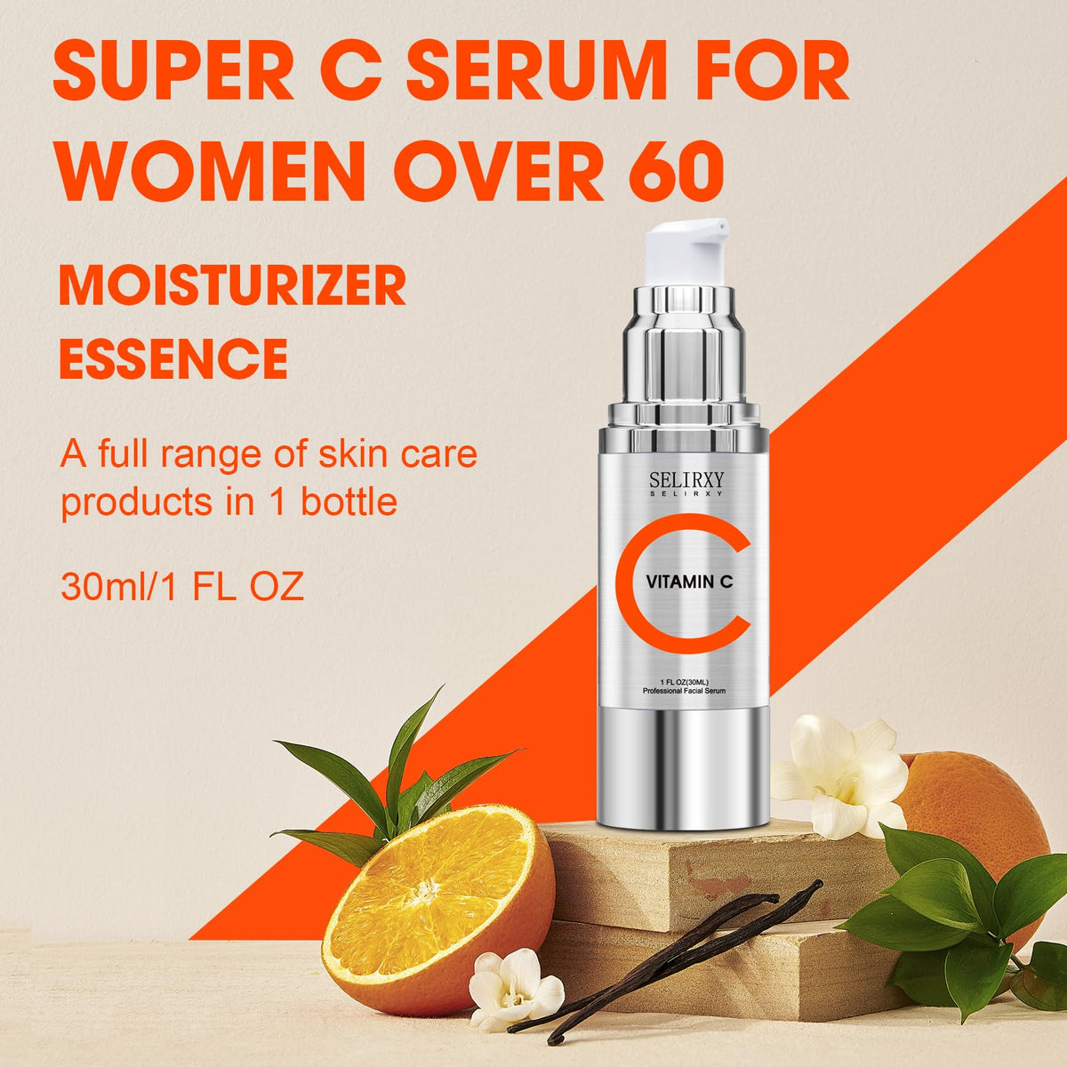 Super Vitamin C Serum for Women over 70 All In One Total - Nodfens Official Imagery - 6
