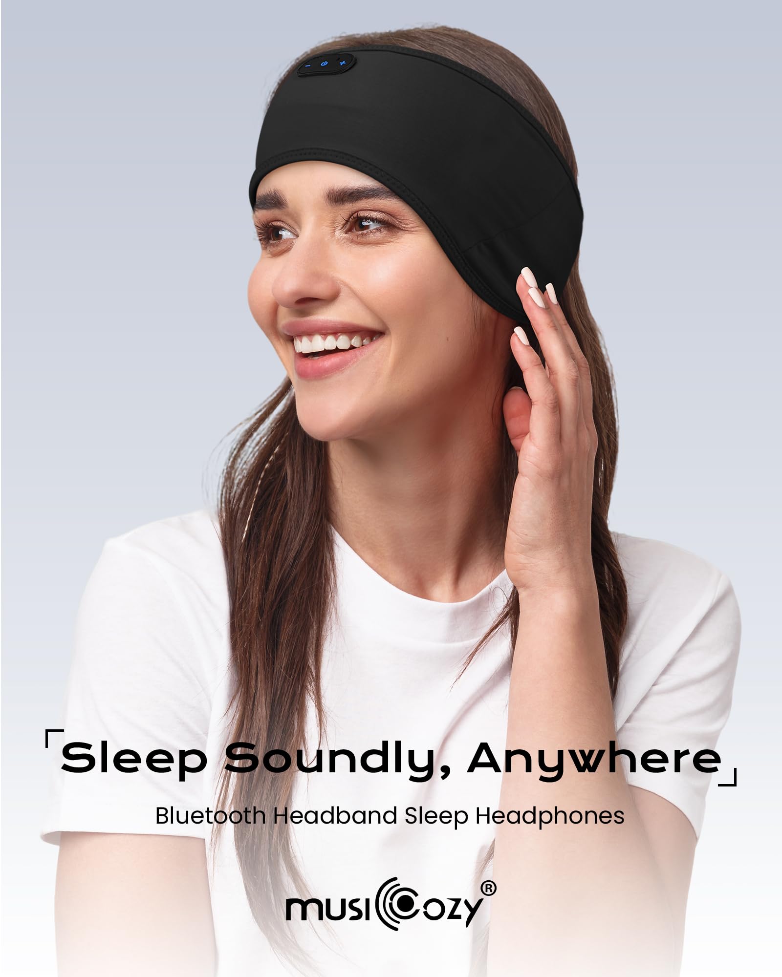 MUSICOZY Sleep Headphones Bamboo Bluetooth Headband for Side Slee - MUSICOZY Official Product View 6