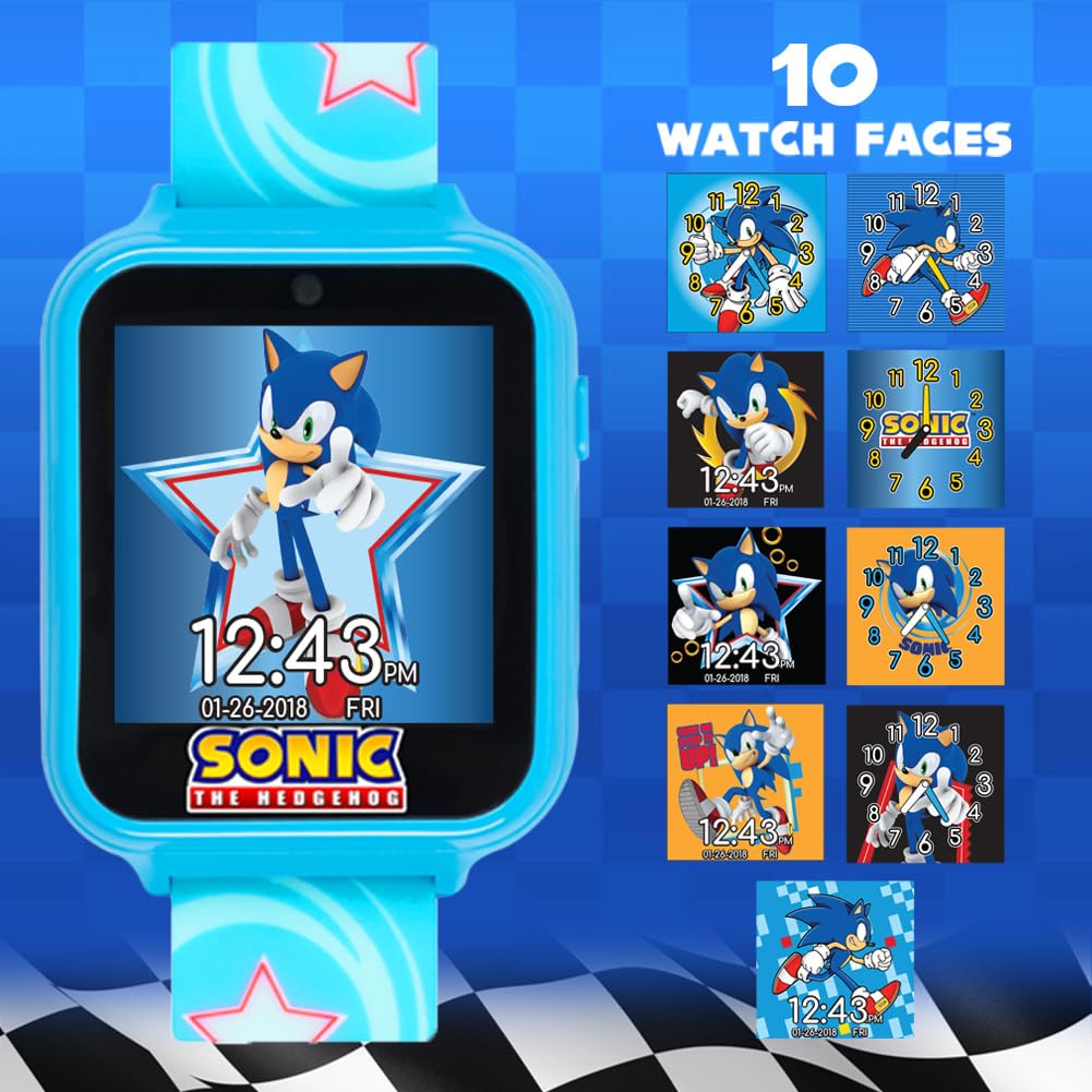 Accutime SEGA Sonic the Hedgehog Educational Learning Touchscreen Smar - View 5