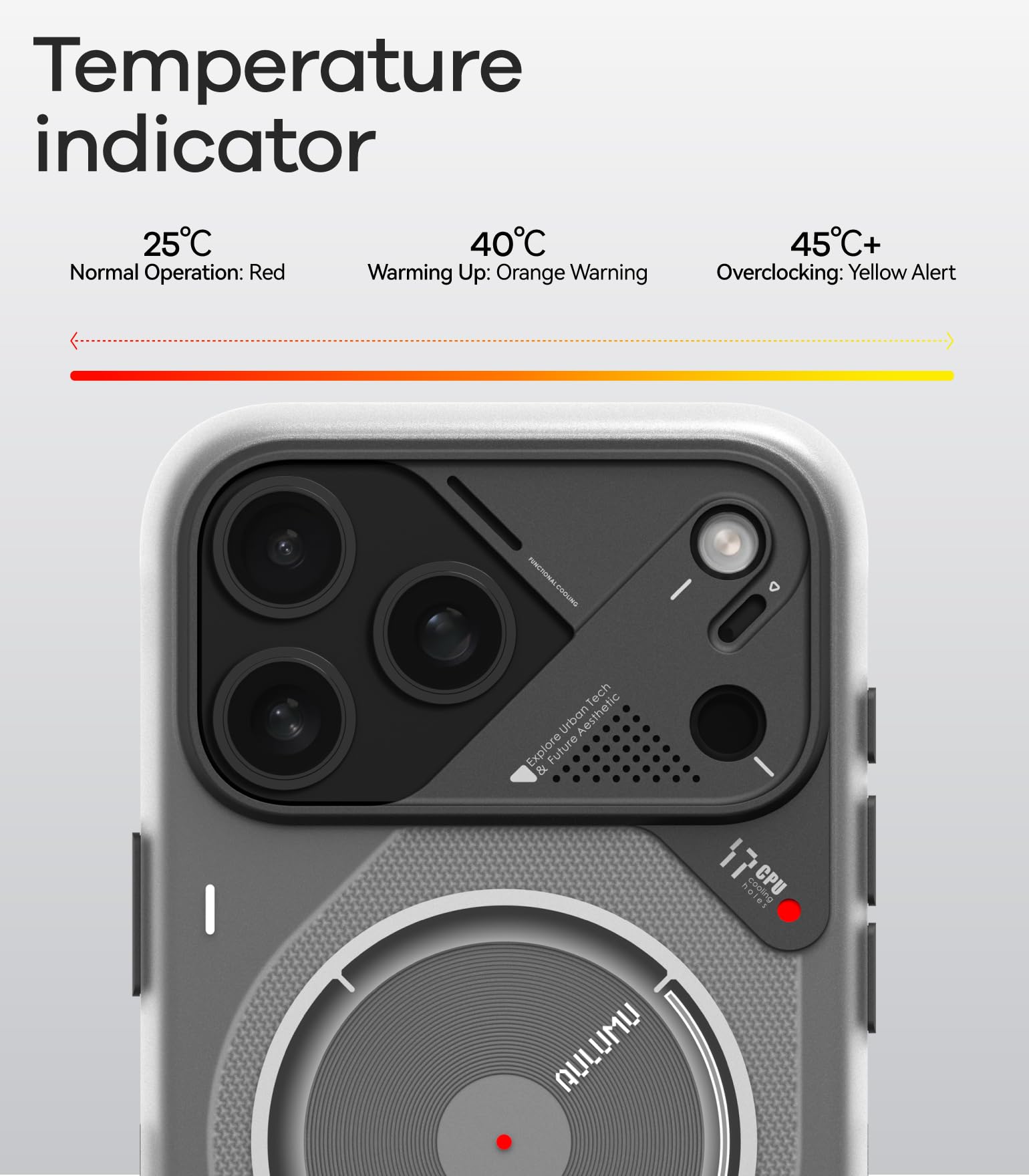 Aulumu A17 iPhone 17 Pro Max Magnetic Thermal Case - Aulumu Official Imagery - 4