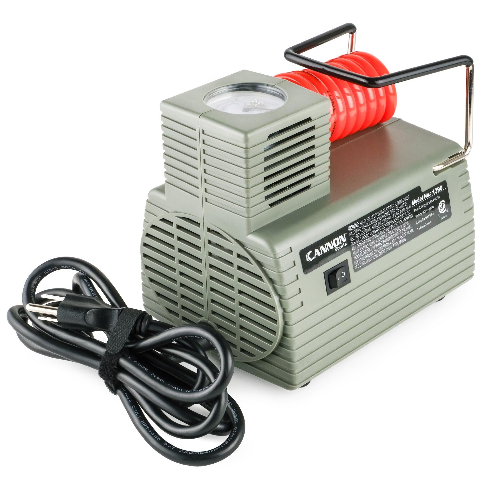 Cannon Sports Electric Ball Inflator Pump with Pressure Gauge - Powerf - View 4