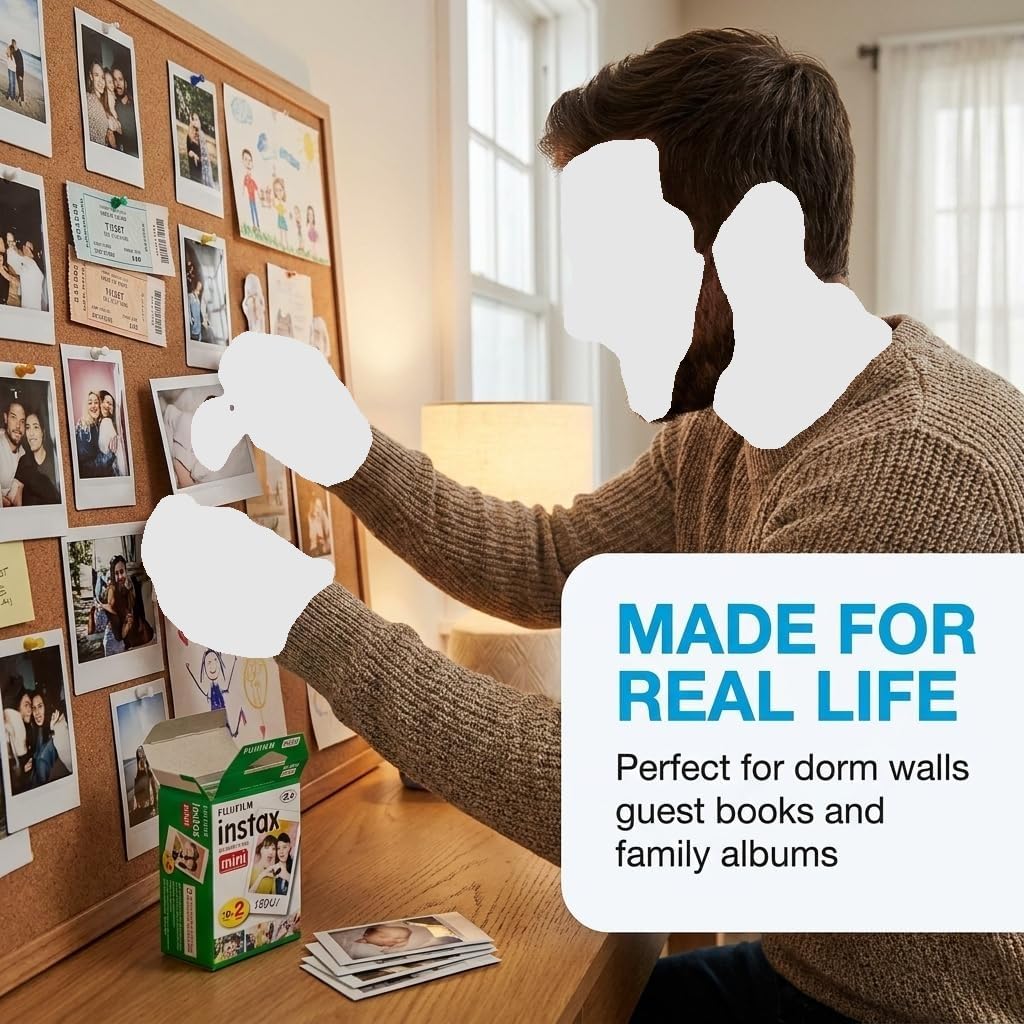 Fujifilm Instax Mini Instant Film, 100 Sheets – White Daylight IS - Fujifilm Official Product View 7