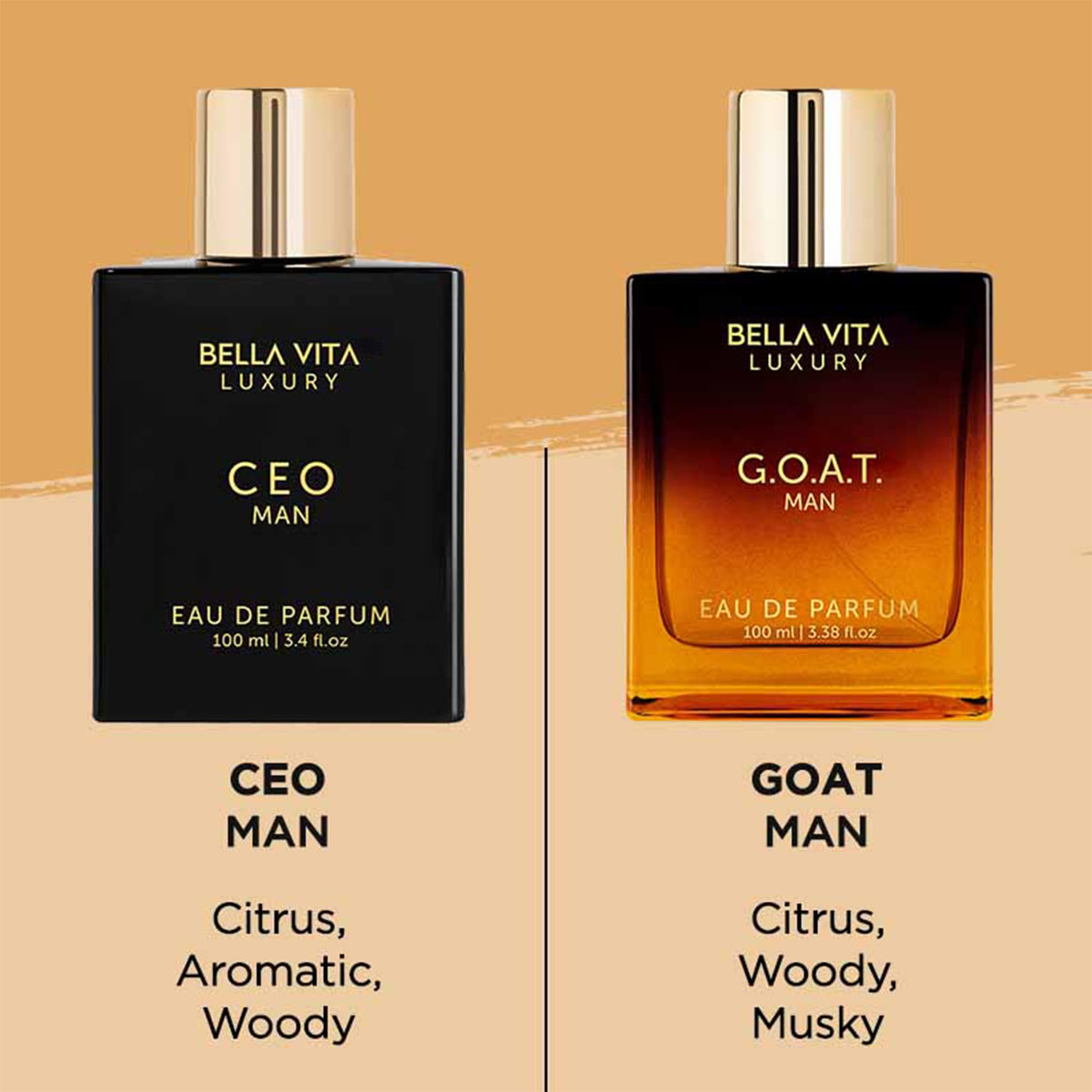 BellaVita Luxury Sigma Male Perfume Cologne for Men 2x100ml - Bella Vita Luxury Official Imagery - 3