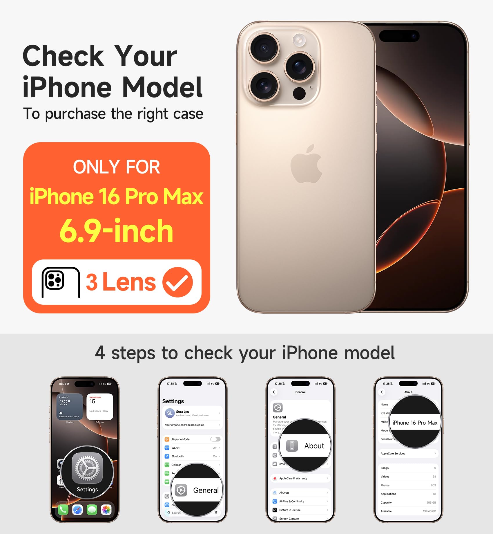 Black SURITCH iPhone 16 Pro Max case with magnetic camera slide cover, adjustable kickstand, shockproof bumper, slim design, compatible with MagSafe.