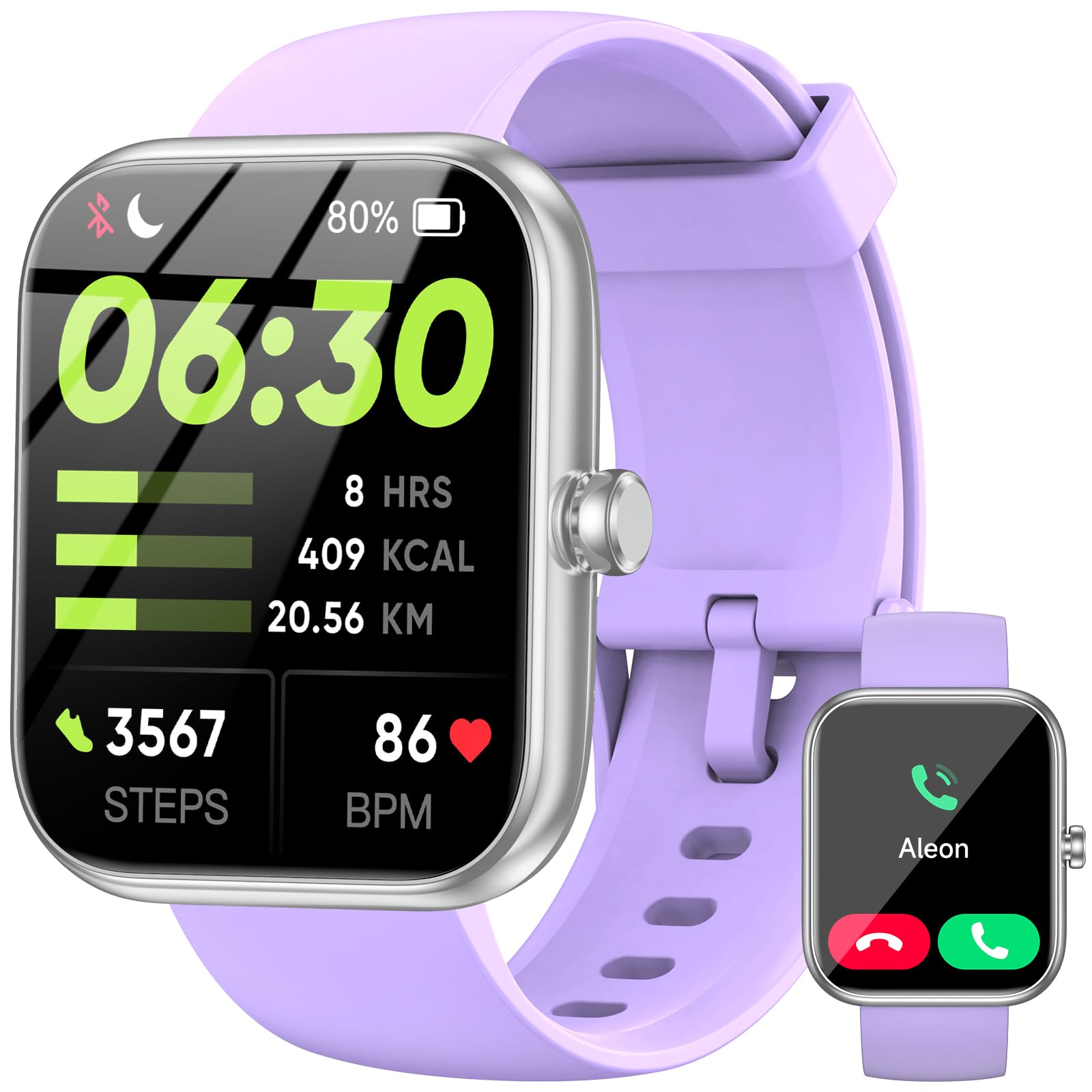 BOOOMIC Smart Watch with Alexa Built-in, 1.83" HD Touchscreen Fitness - View 10