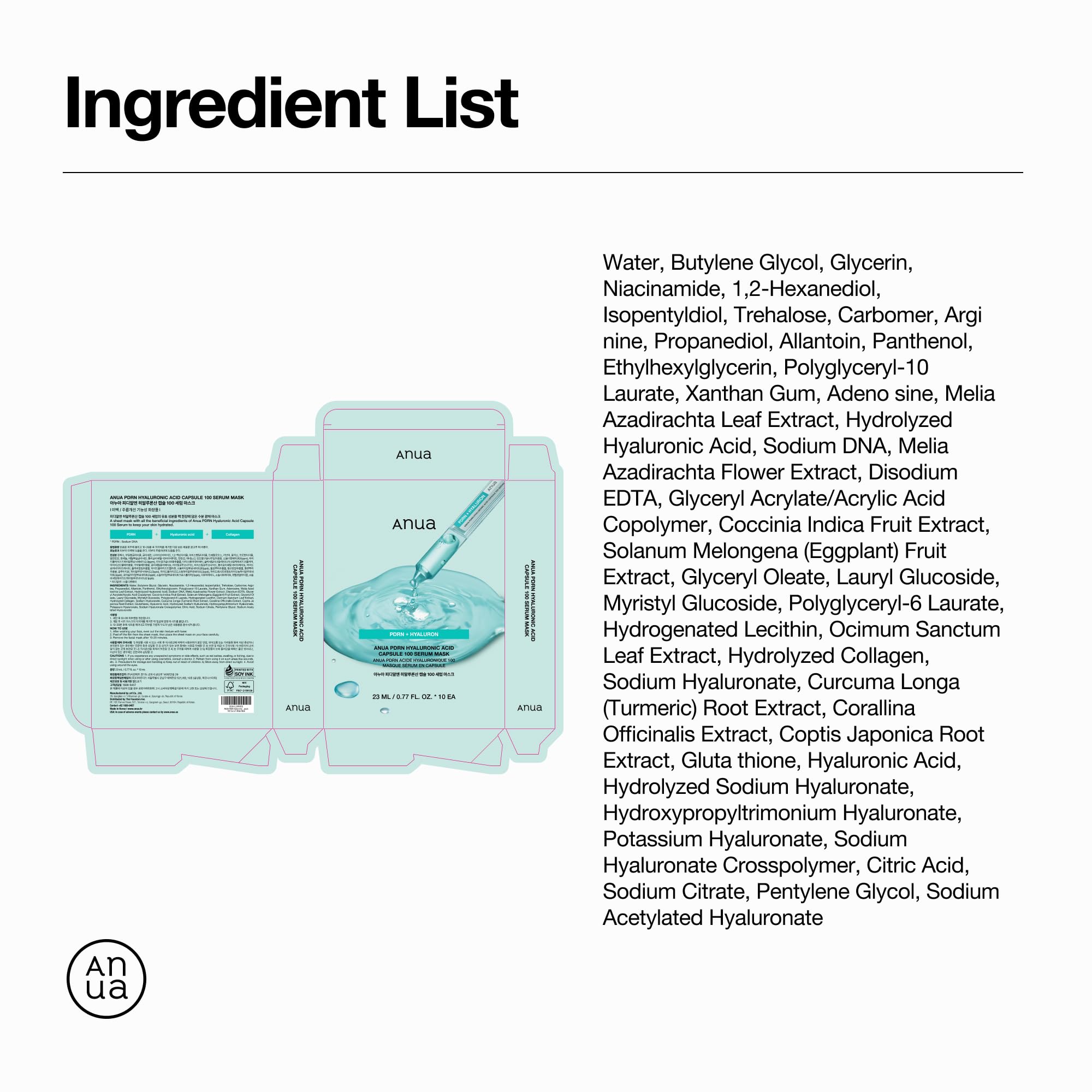Anua PDRN Hyaluronic Acid Capsule 100 Serum Mask, 10ea - ANUA Official Product View 8