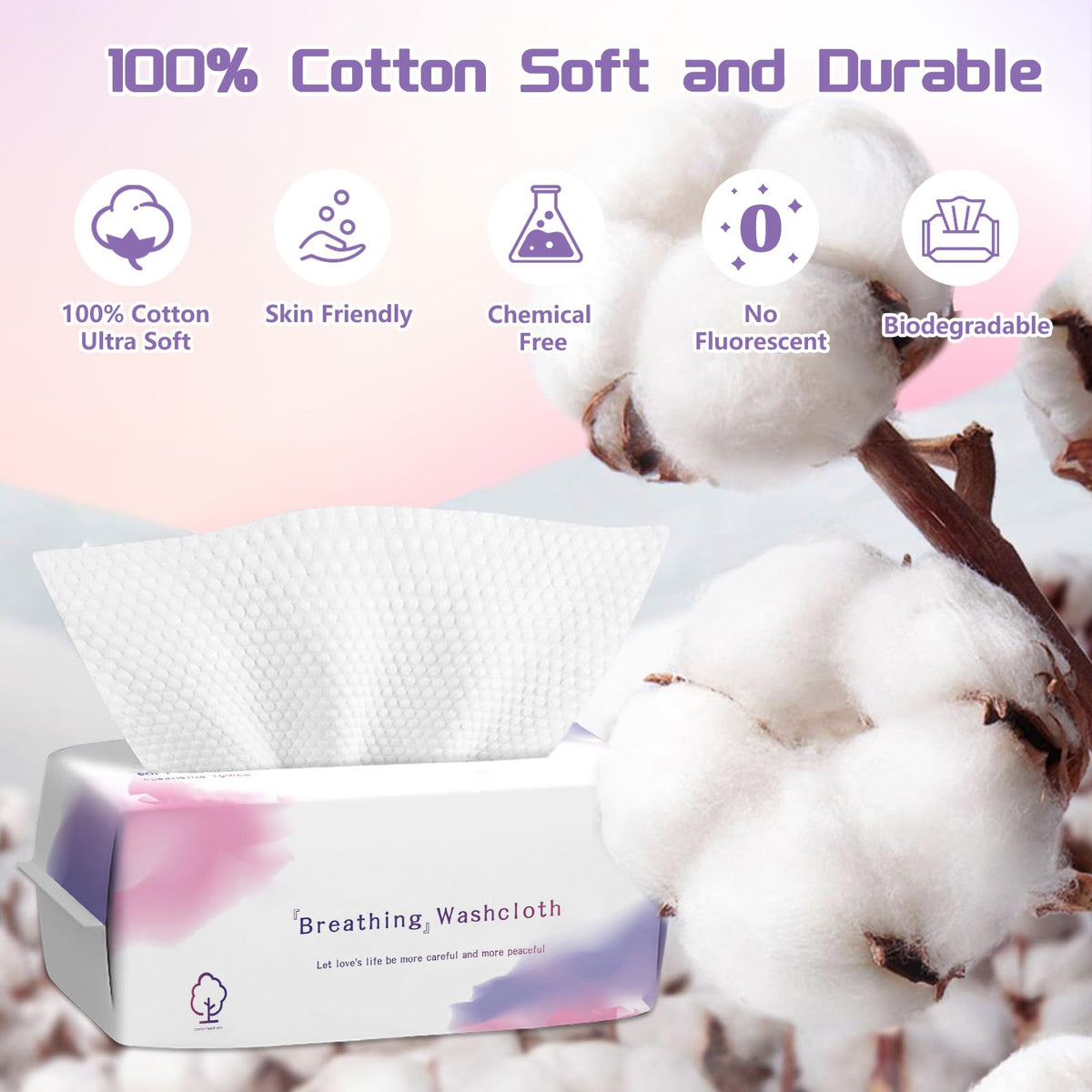 Disposable Face Towel 600 Count Soft Cotton Face Towels Dry - LRCXL Official Imagery - 5