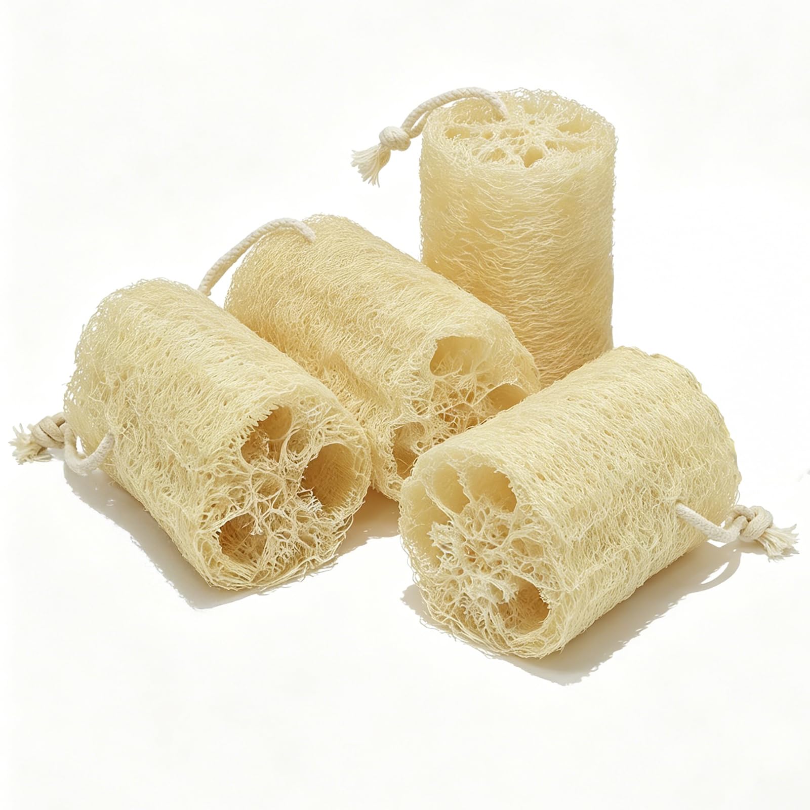 ZOXUYUMI Natural Loofah Exfoliating Body Sponge Scrubber, Plant - Based Organic - ZOXUYUMI Official Product View 1
