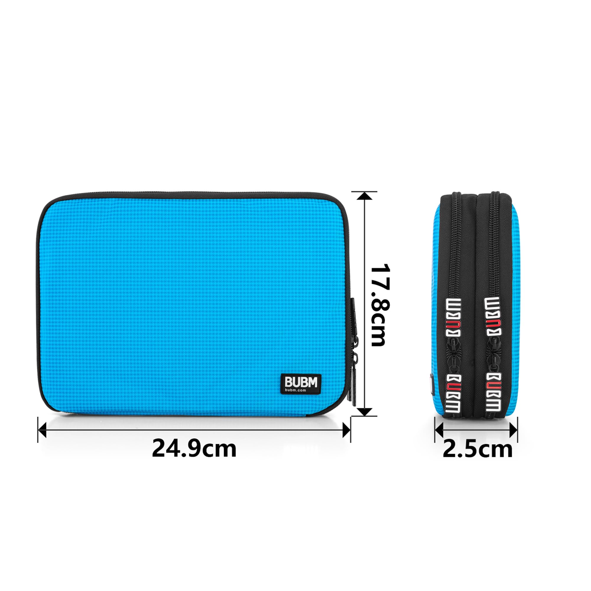 BUBM Double Layer Electronic Accessories Organizer, Travel Gear Bag for Cables, - BUBM Official Product View 3