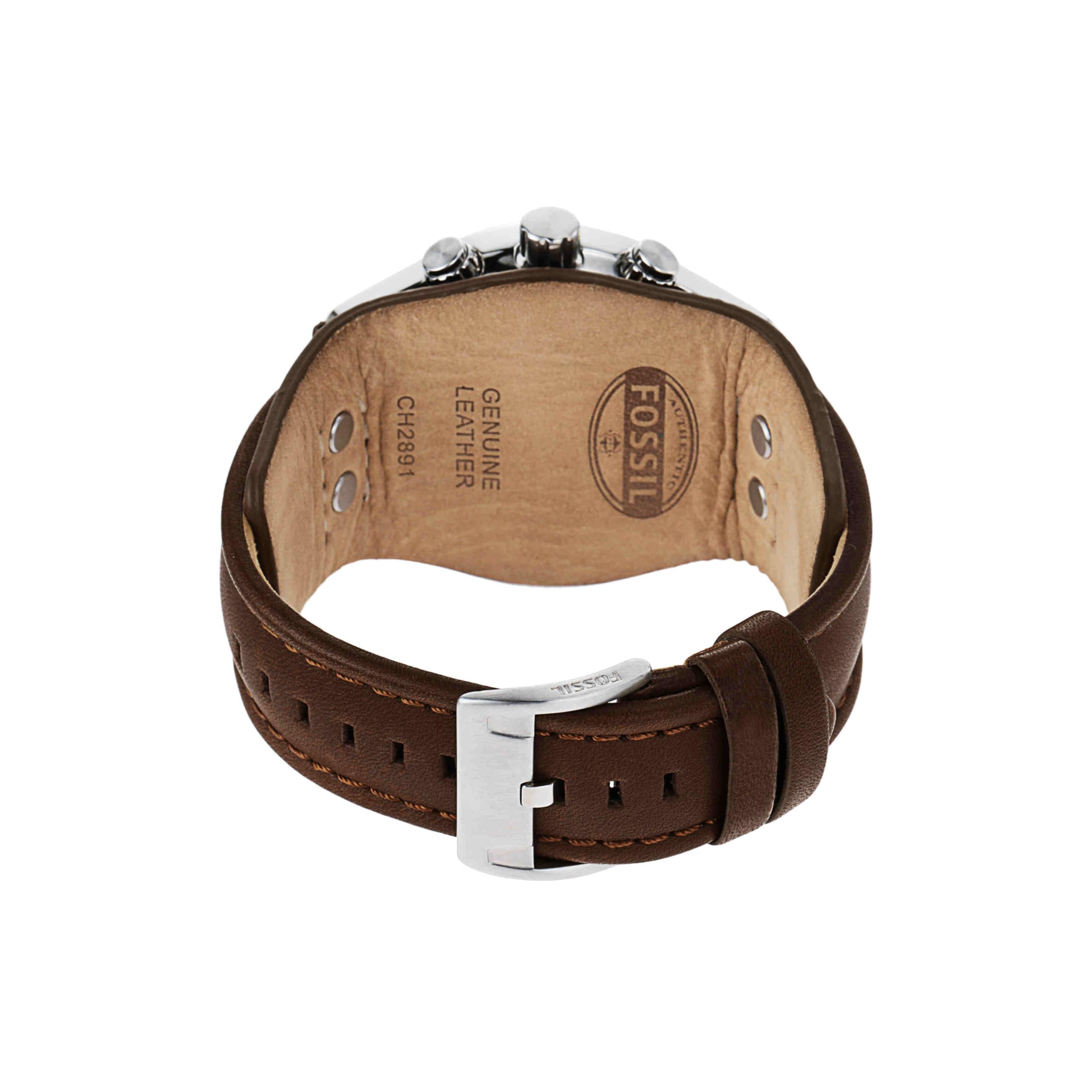 Fossil Coachman Quartz Chronograph Leather Watch for Men - View 4